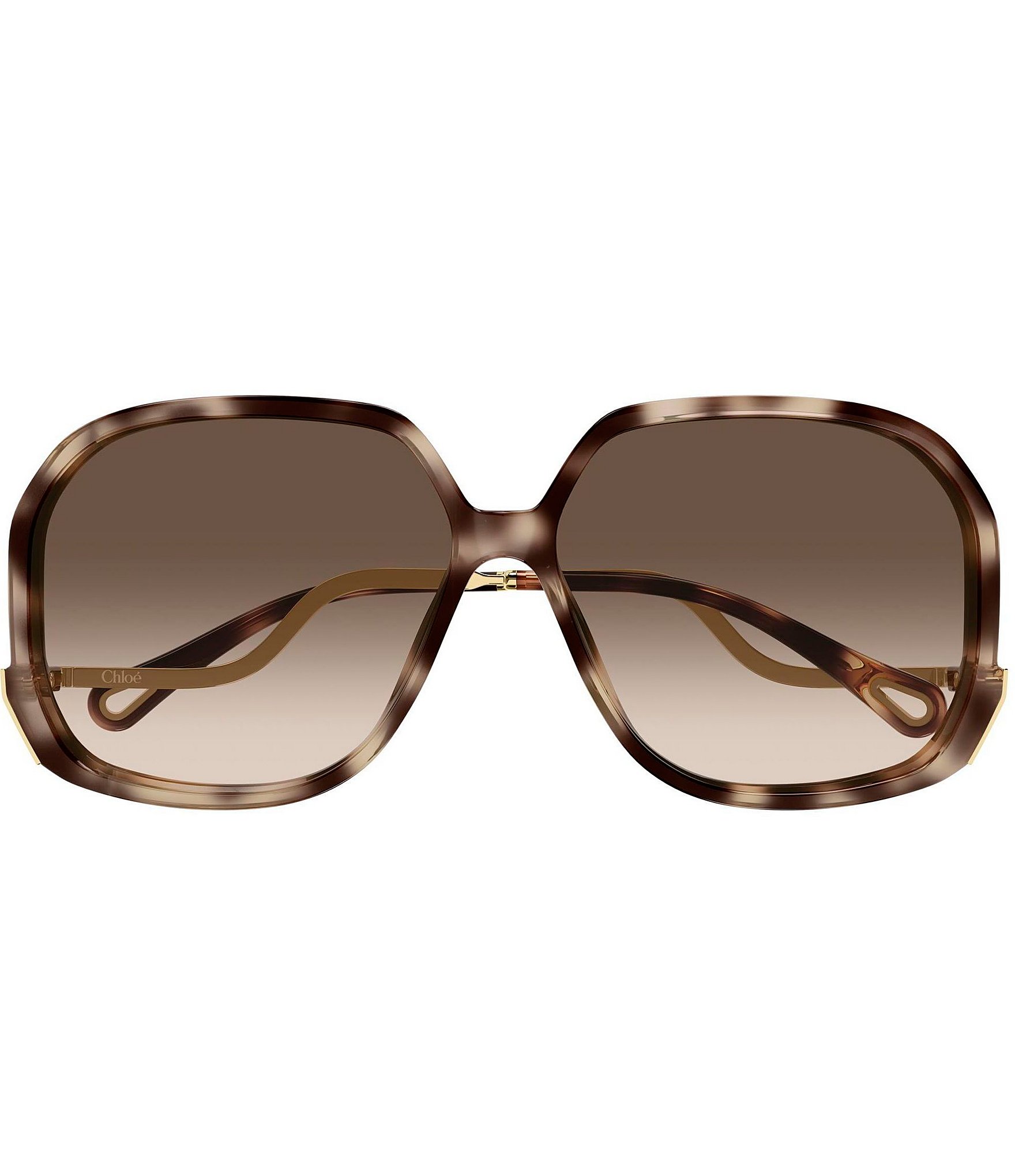 Chloe Women's CH0404S 60mm Geometric Retro Statement Sunglasses