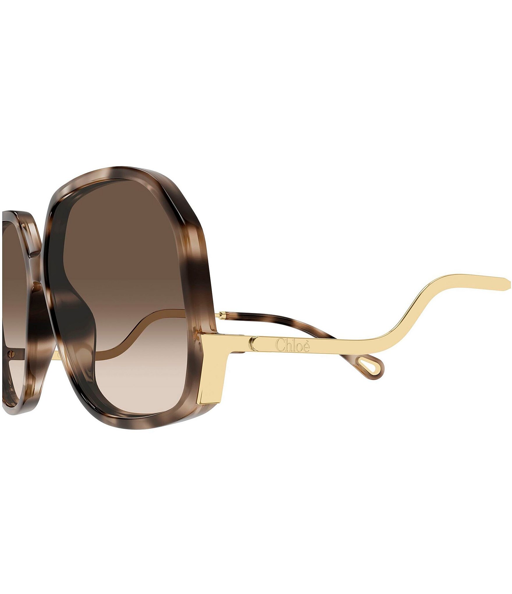 Chloe Women's CH0404S 60mm Geometric Retro Statement Sunglasses