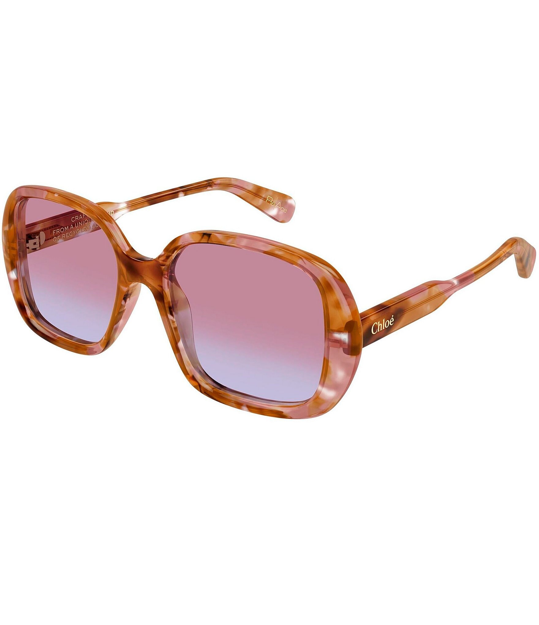 Chloé 55mm Gradient Square Sunglasses Chloe Grey Gradient Square Ladies Sunglasses CH0125S 001 55  main image 3