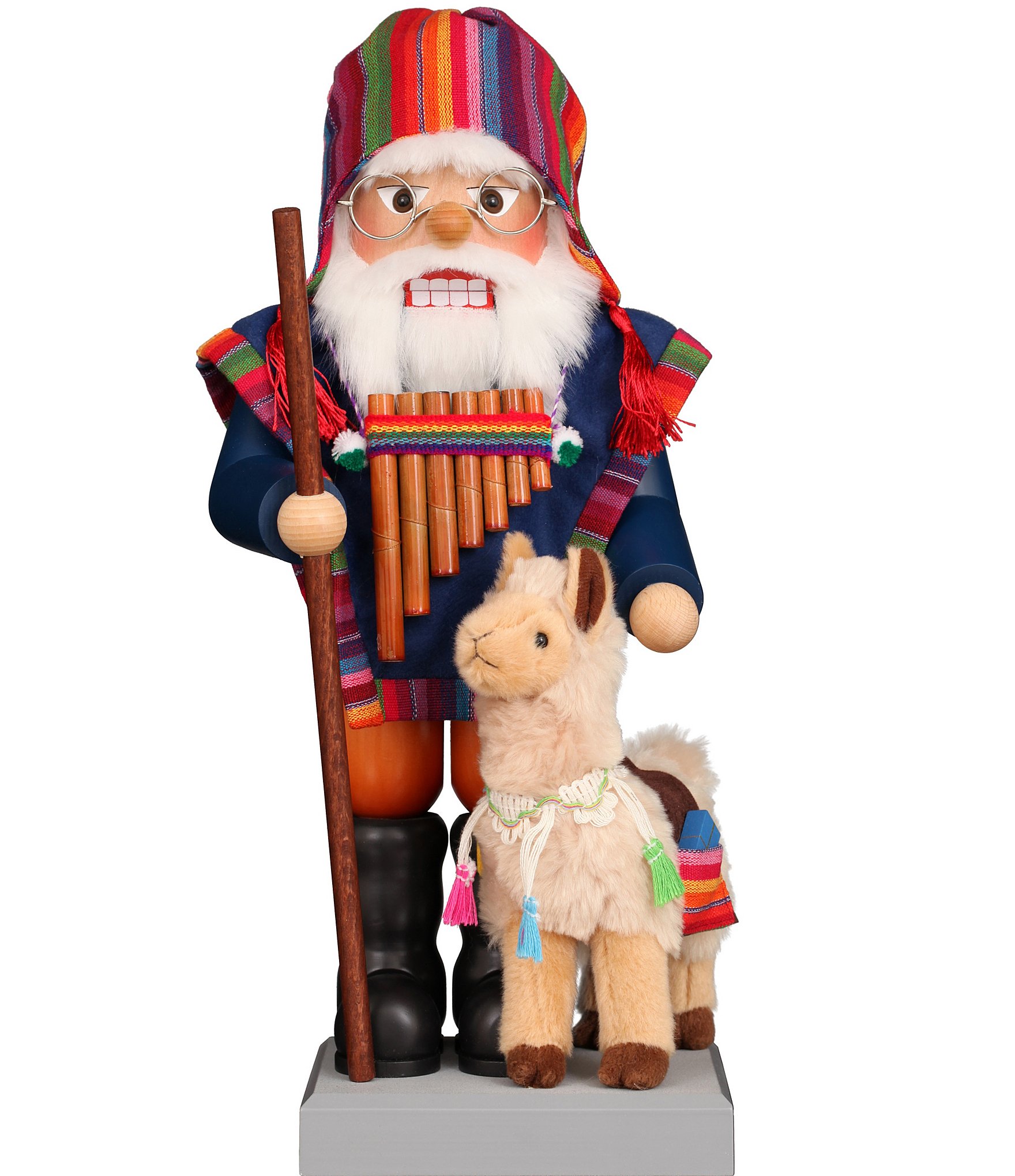 Christian Ulbricht Premium Nutcracker Santa With Llama Dillard s