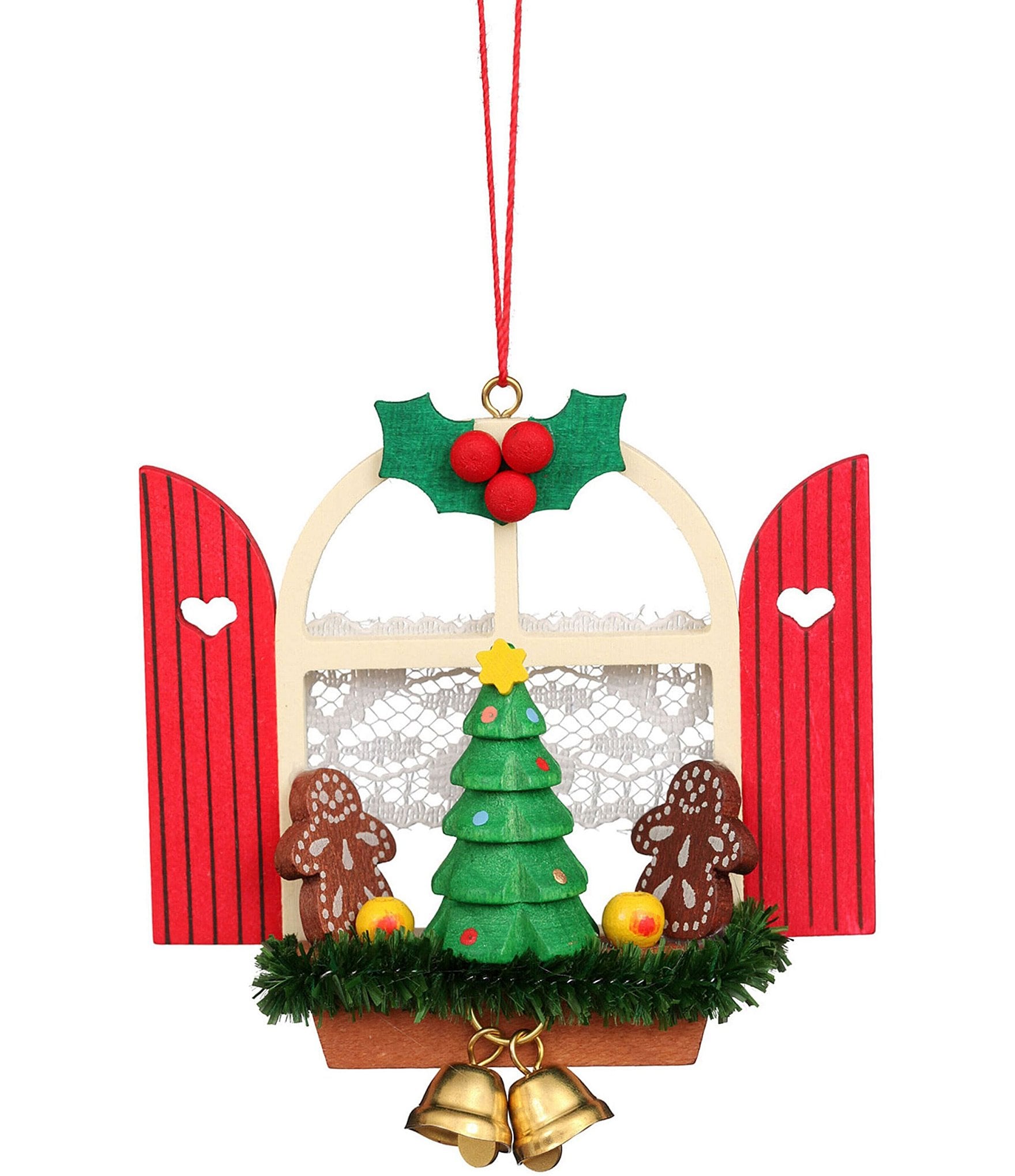 Christian Ulbricht Wooden Window With Gingerbread Christmas Tree