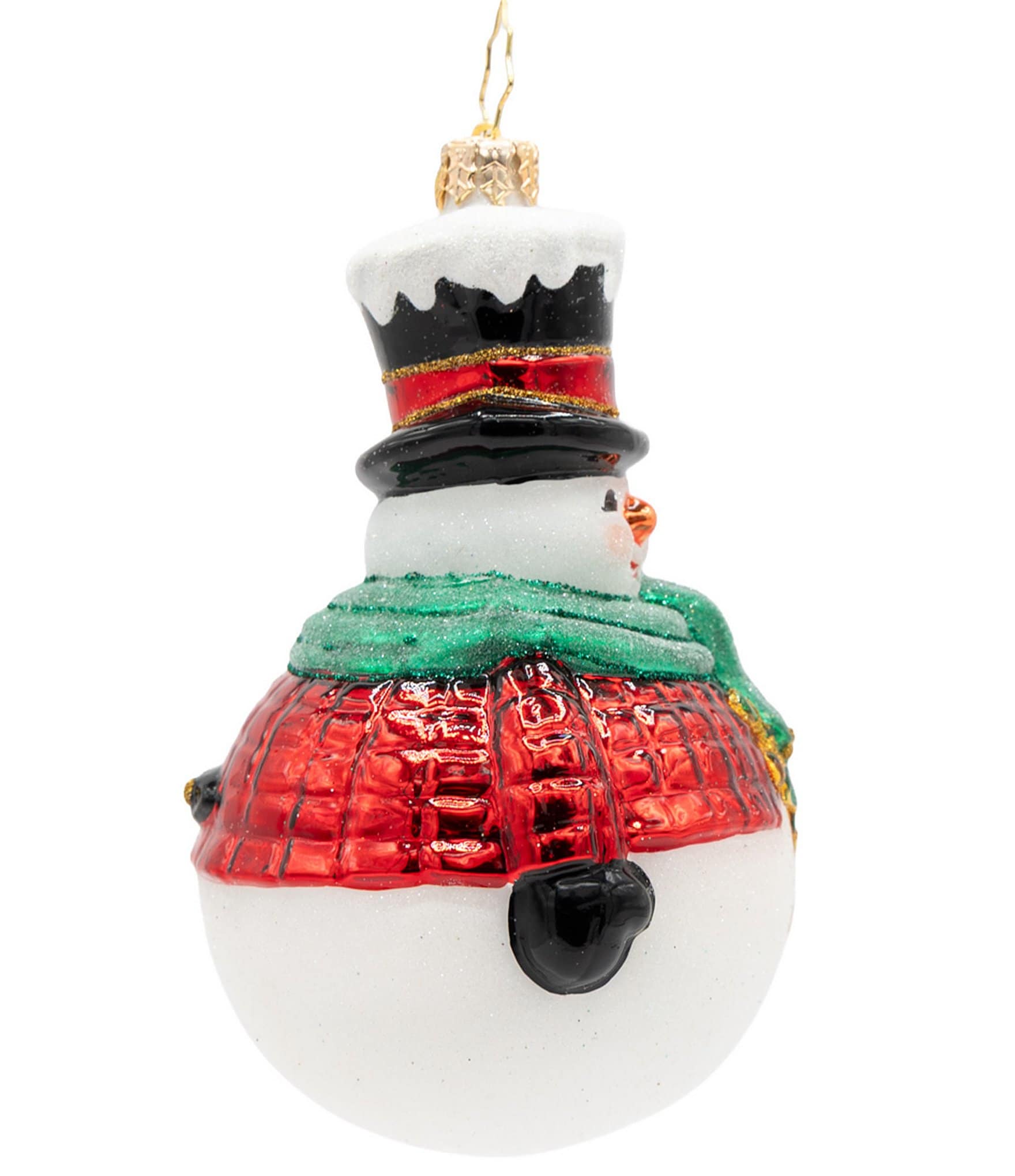 Christopher Radko The Jolly Snow Gent Glass Ornament