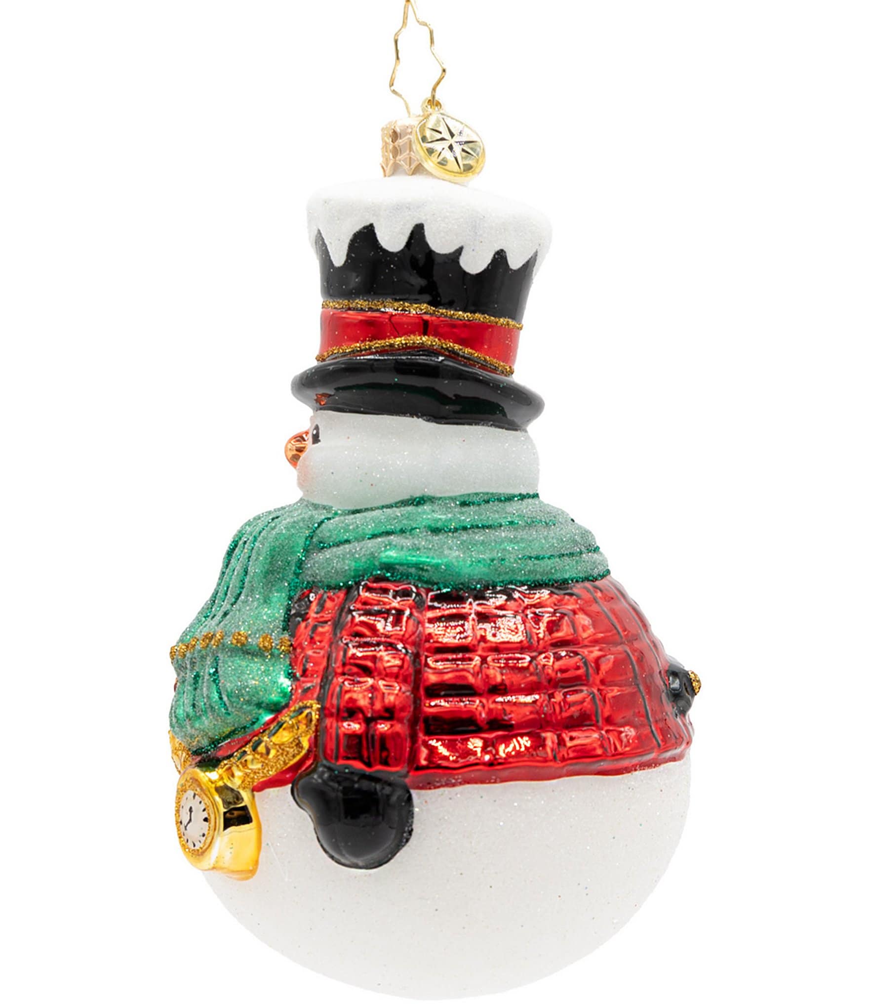 Christopher Radko The Jolly Snow Gent Glass Ornament