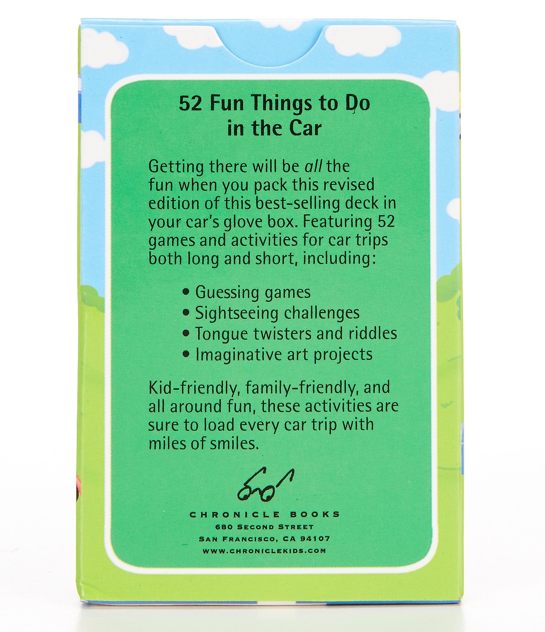 Chronicle Books 52 Fun Things To Do In The Car Activity Cards