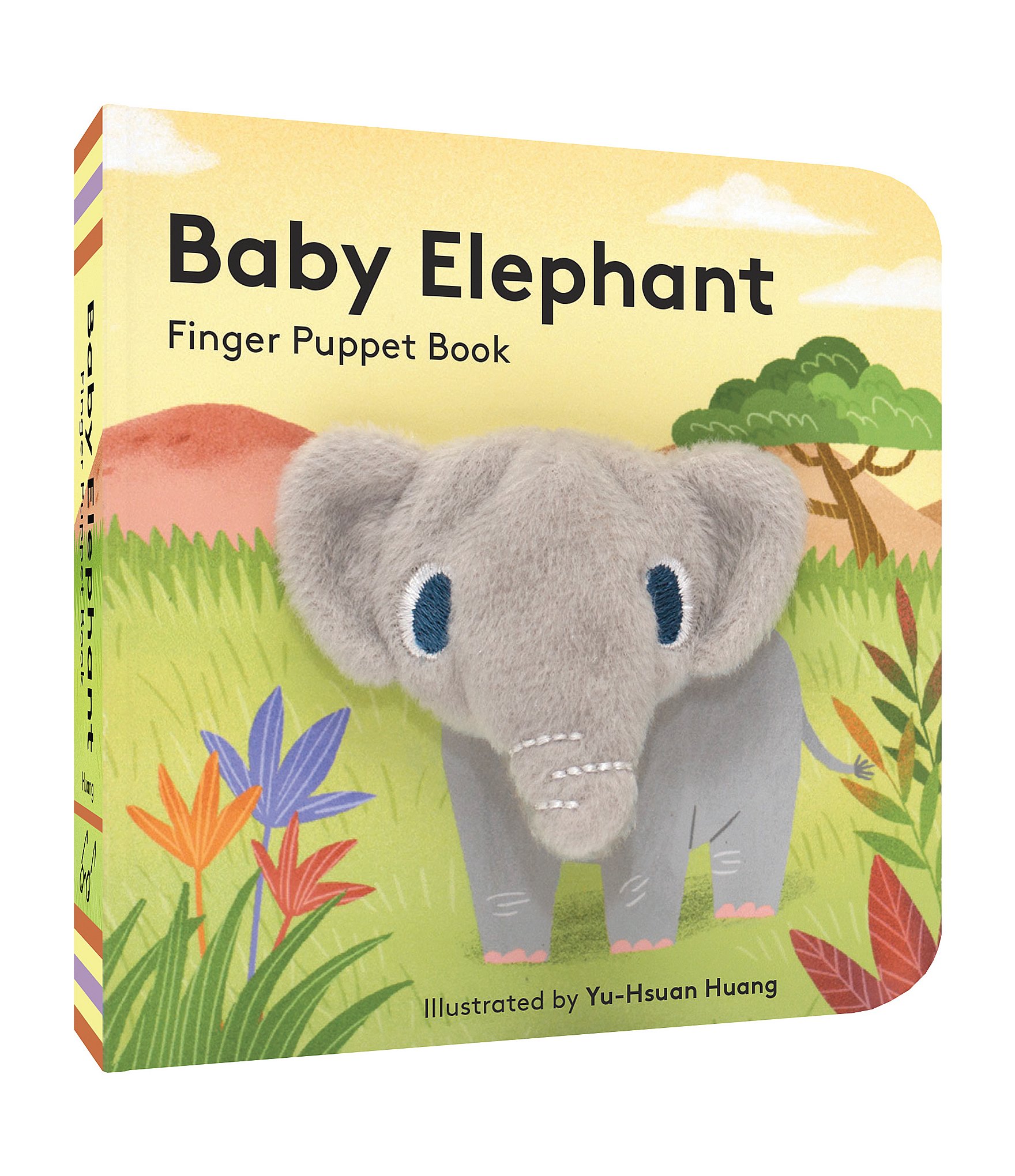 Elephants books. Finger of Elephant. Soft book. Children book about Elephant Yellow. How to make Bedtime Puppet book.