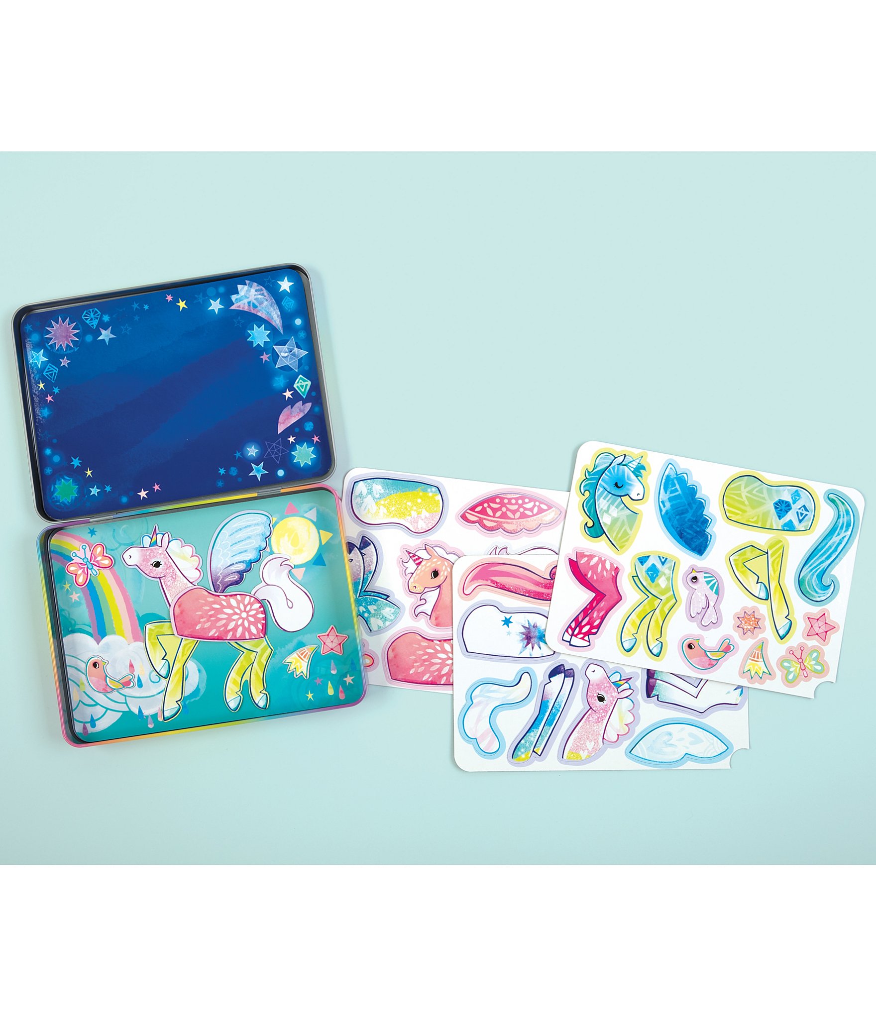 Chronicle Books Unicorn Magic Magnetic Build-It Travel Toy