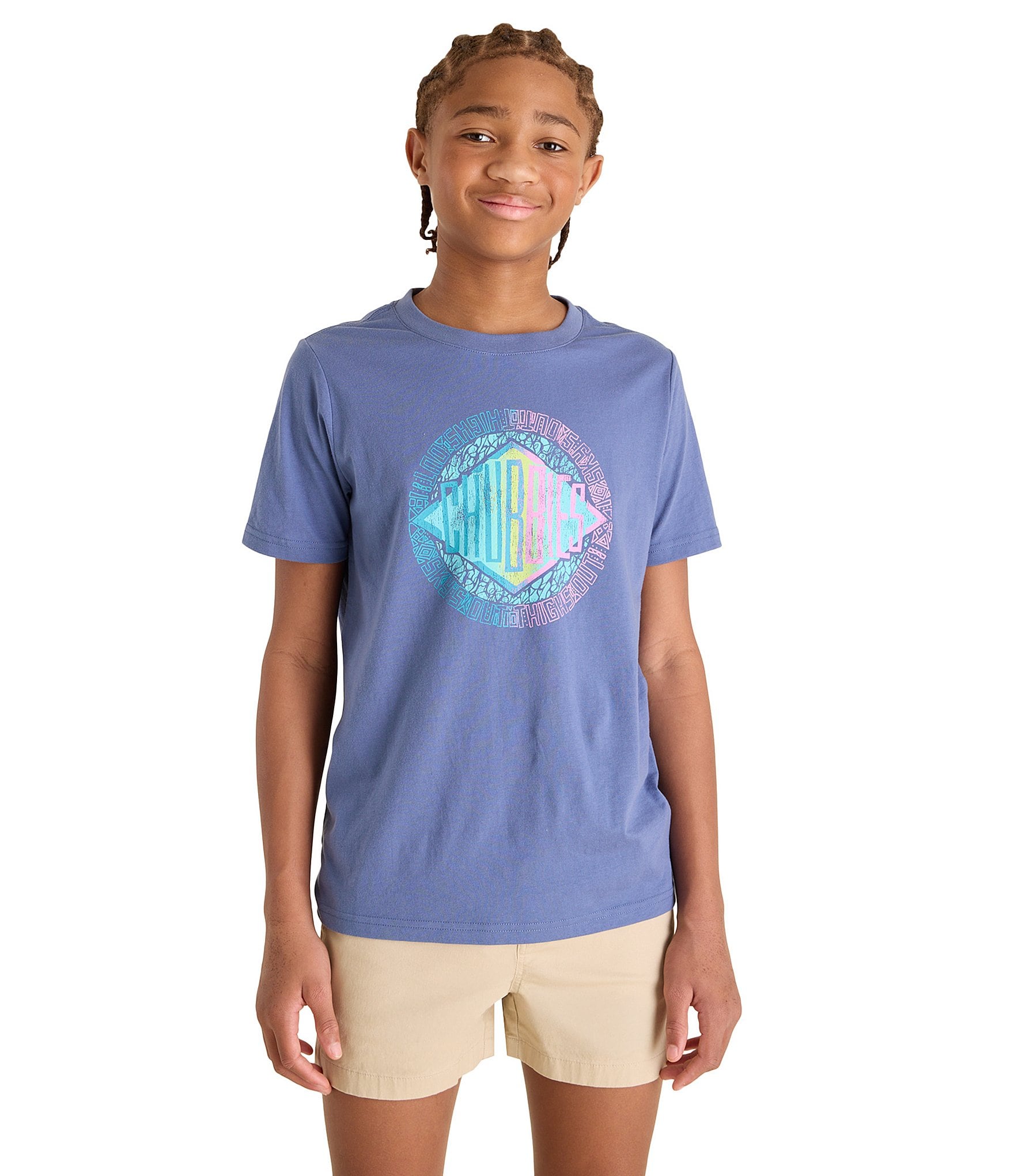 Chubbies Big Boys 8-20 The Crest Crew Neck Short Sleeve T-Shirt