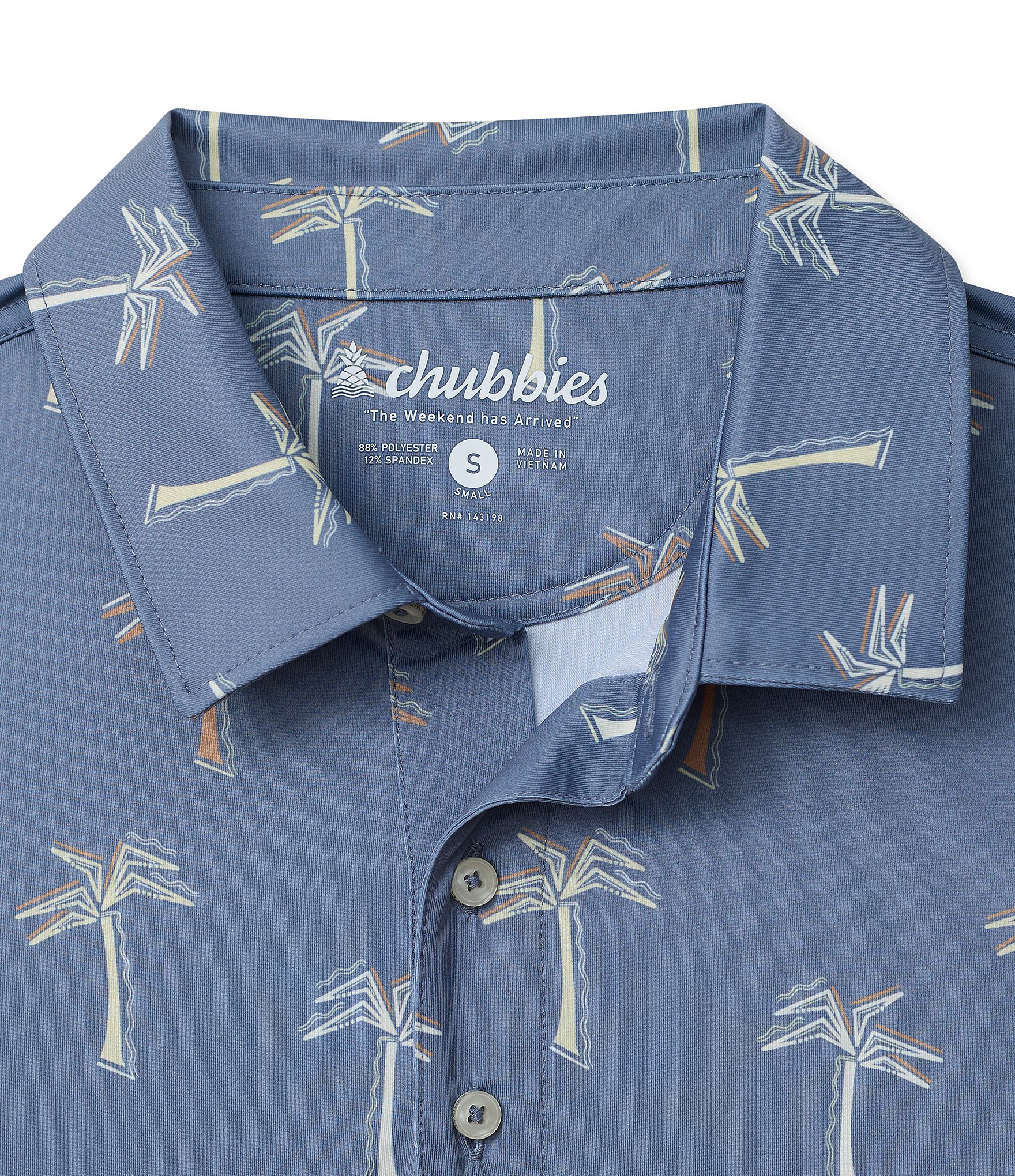 Chubbies Drawn To Chill Short Sleeve Knit Polo Shirt