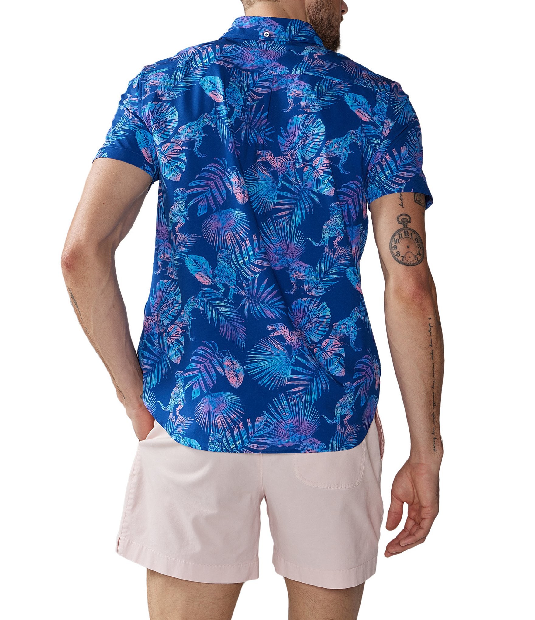 Chubbies Friday Printed Classic Fit Performance Short Sleeve Shirt