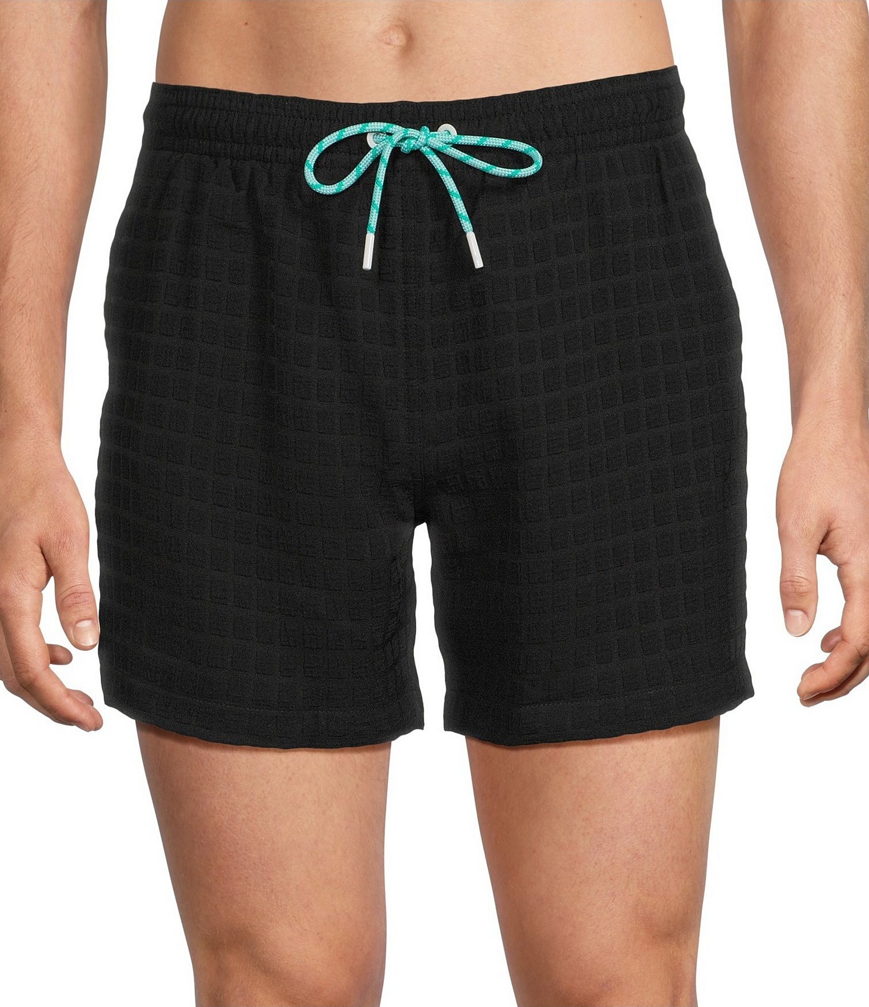 Chubbies Grid-Textured 5 1/2#double; Inseam Swim Trunks
