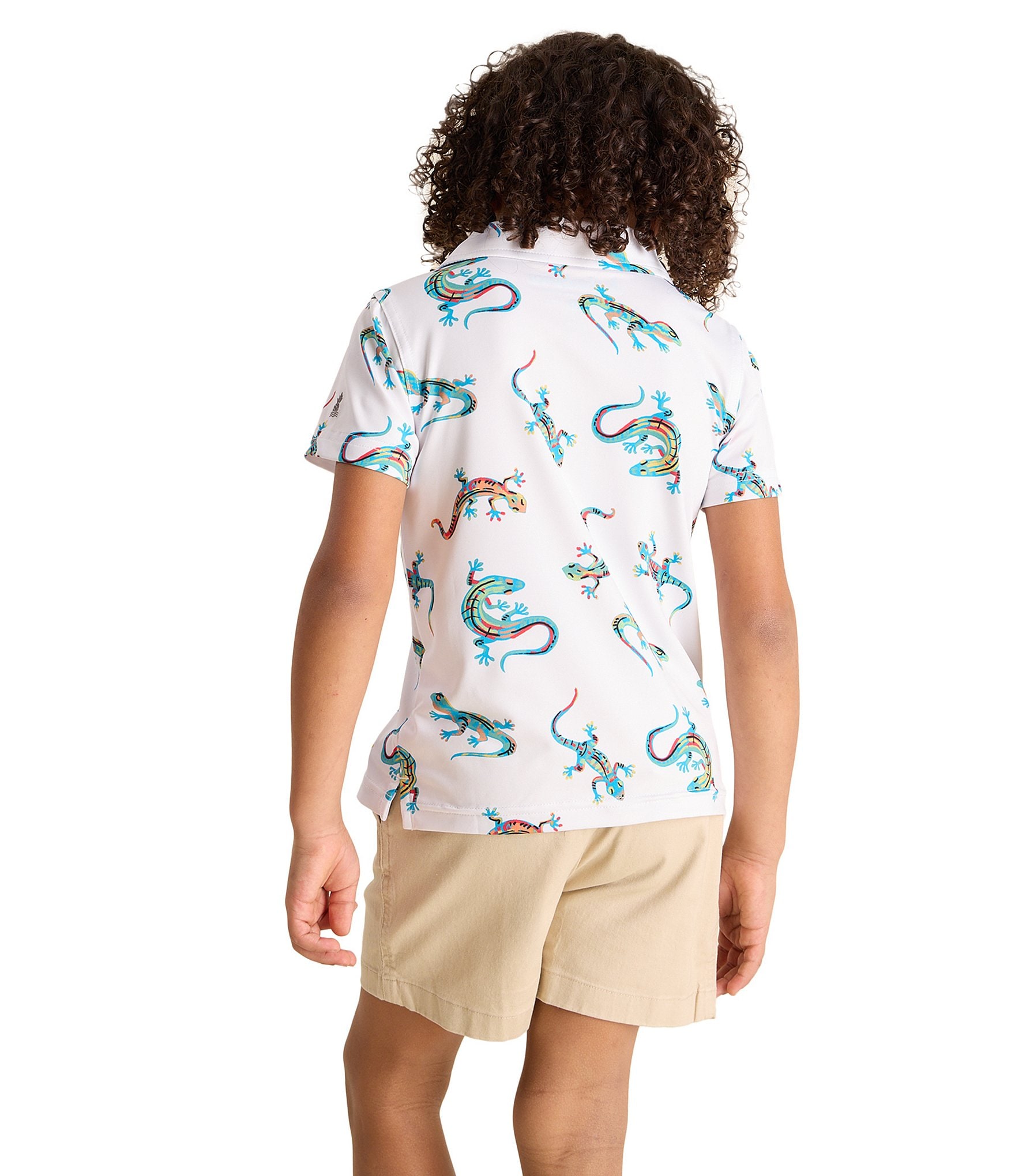 Chubbies Little Boys 2T-7 Blizzard Lizard Performance Polo Shirt