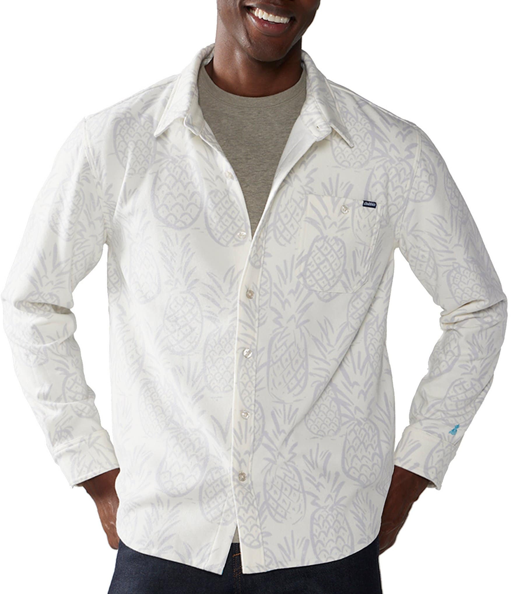 Chubbies Long Sleeve Relaxed-Fit Double-Knit Shirt | Dillard's