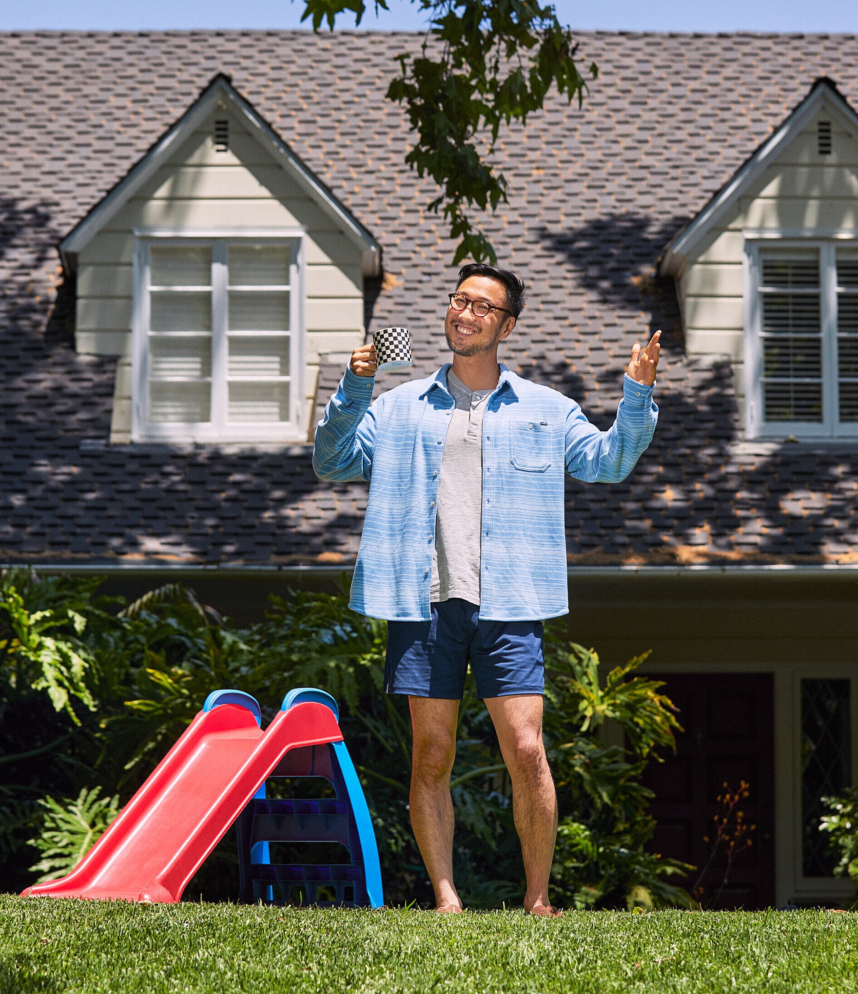 Chubbies Long Sleeve Relaxed-Fit Stripe Shirt