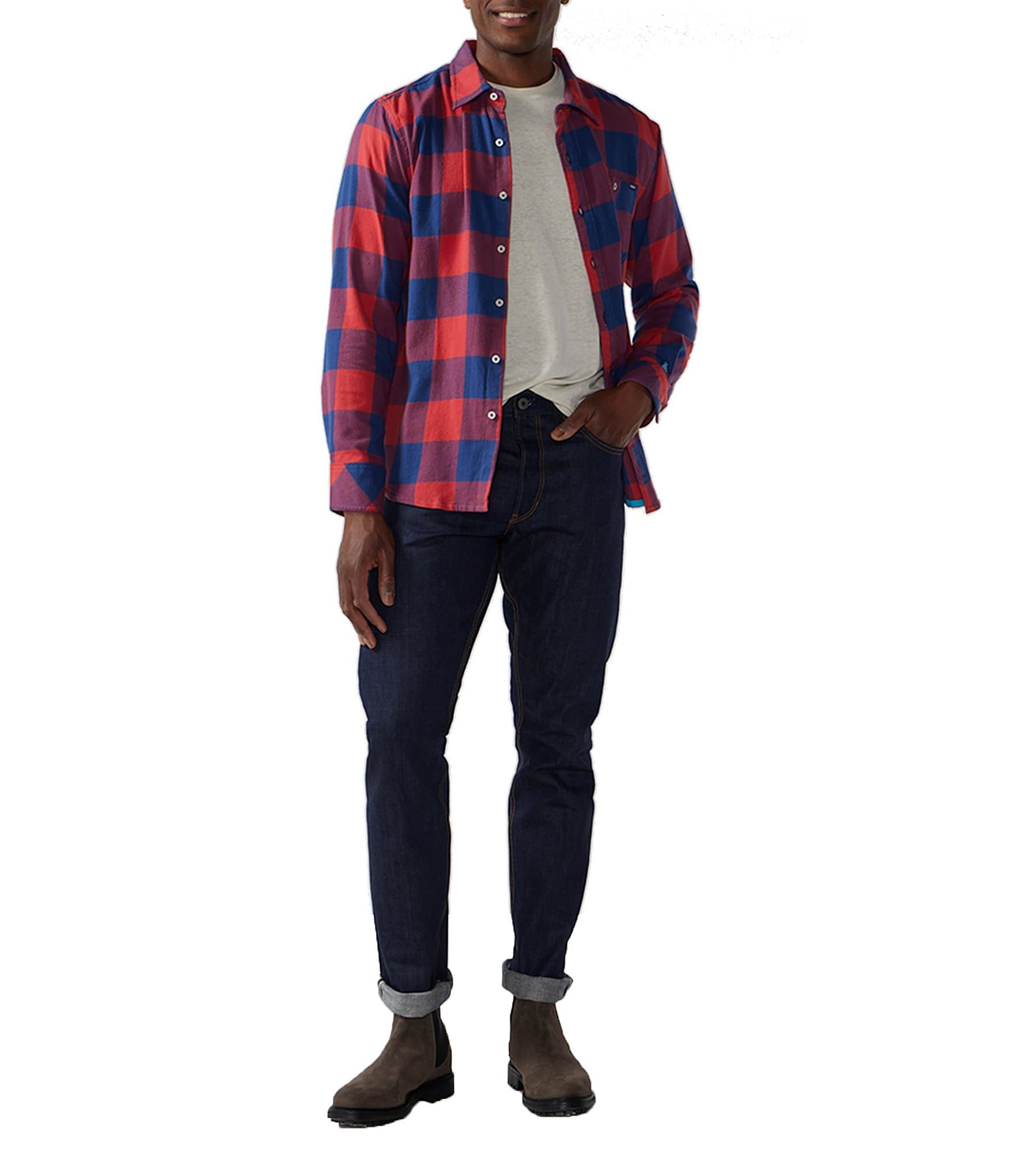 Chubbies Long Sleeve The Slumberjack Plaid Flannel Shirt