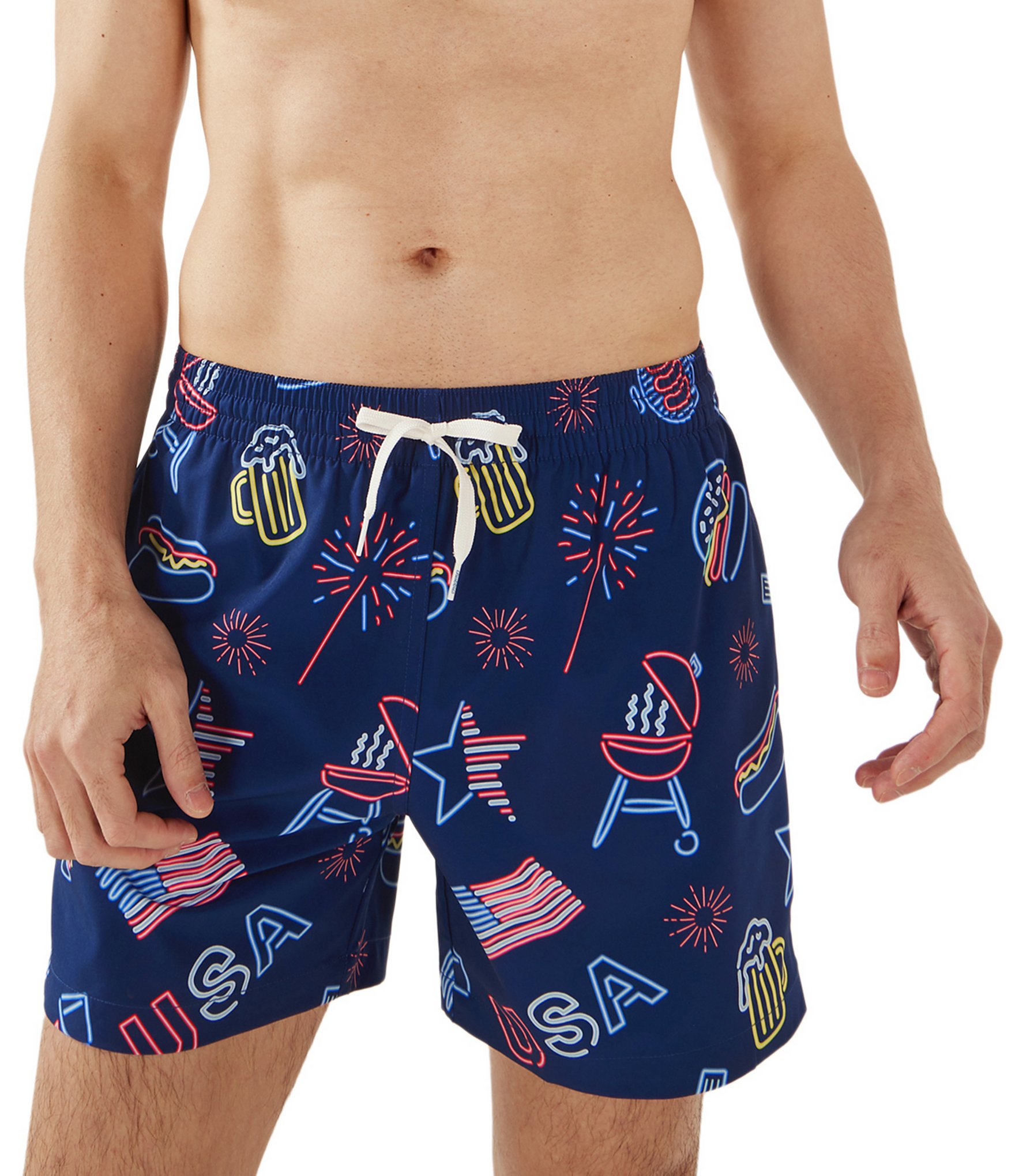 Chubbies Patriotic Lights Classic 5.5#double; Inseam Swim Trunks