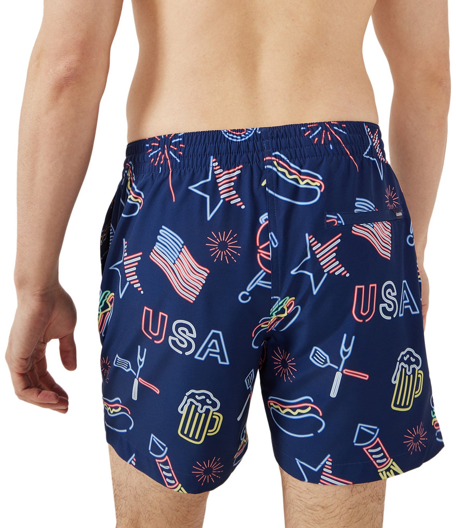 Chubbies Patriotic Lights Classic 5.5#double; Inseam Swim Trunks