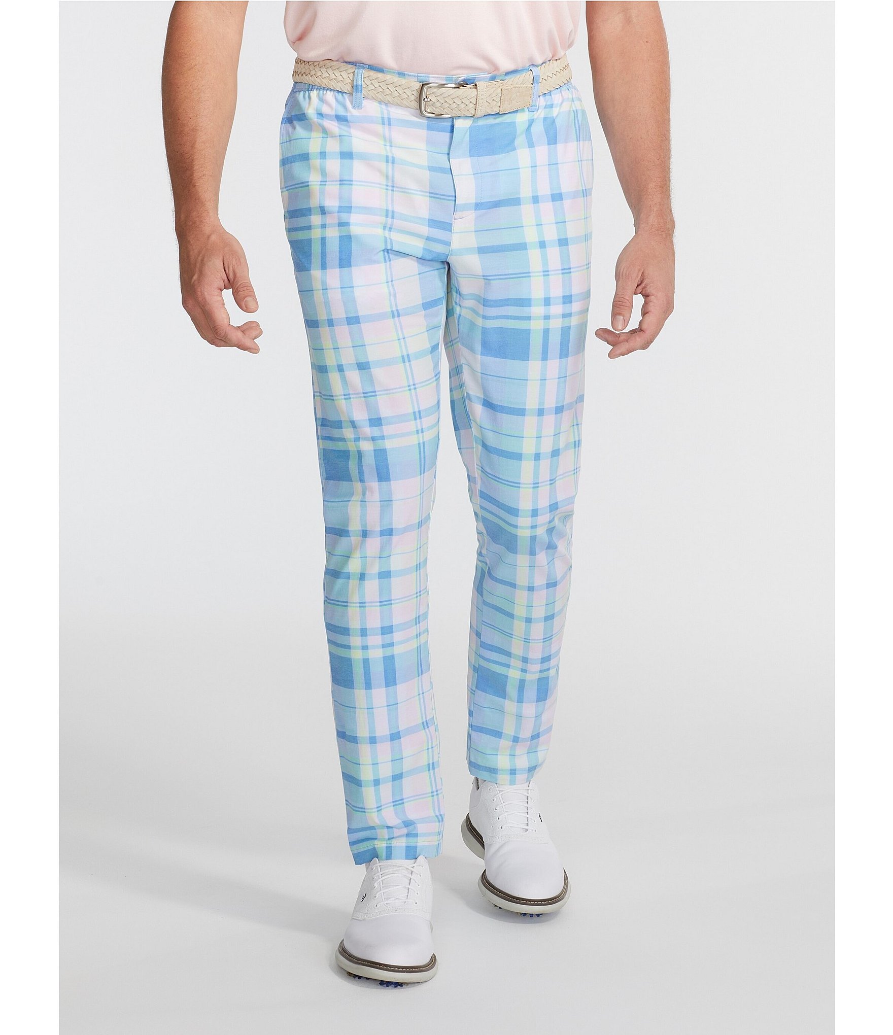Slim Stretch Jersey Check Tailored Pant - Navy Windowpane | Suit Pants |  Politix