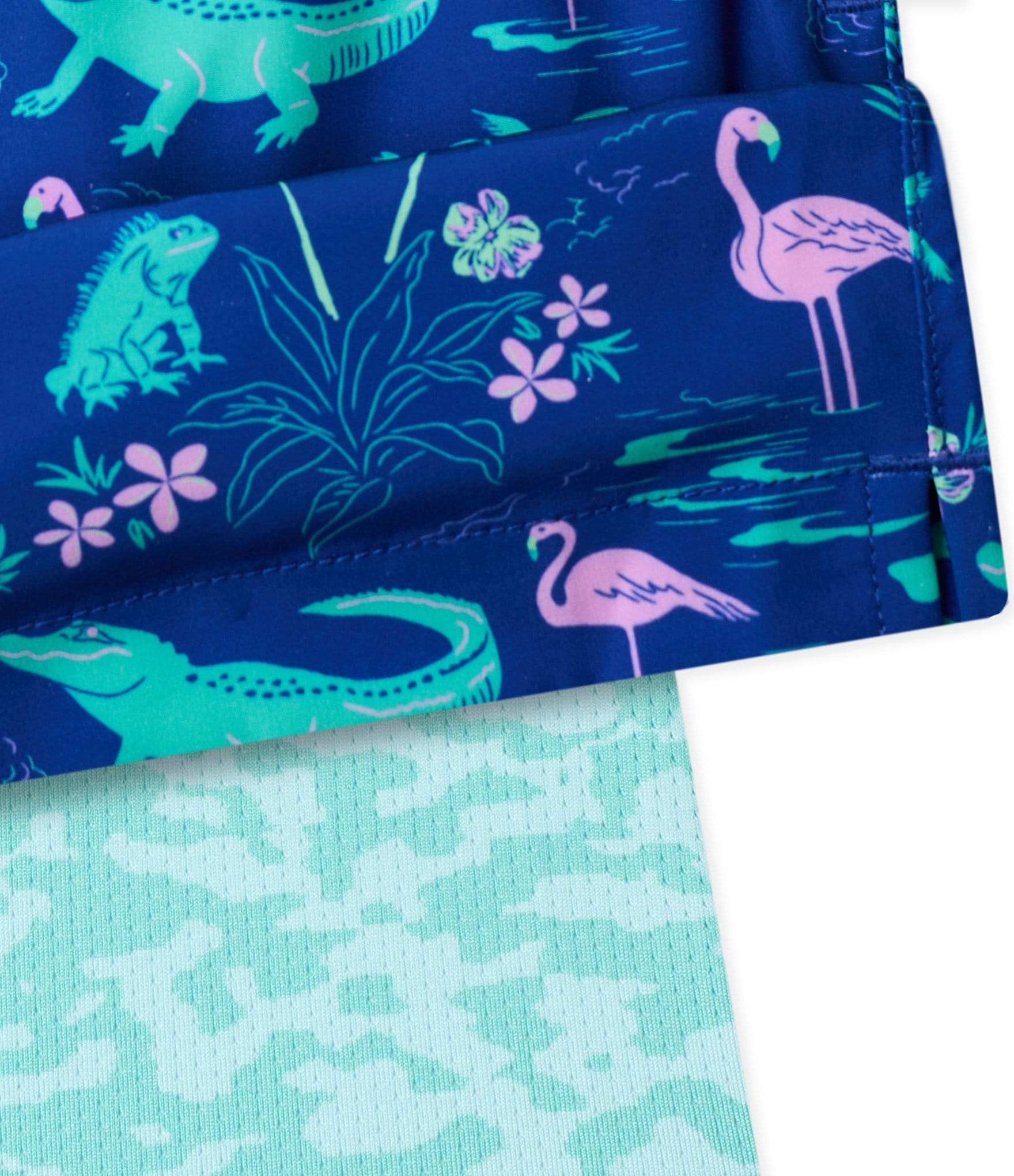 Chubbies Printed Swamp 5.5#double; Inseam Swim Trunks