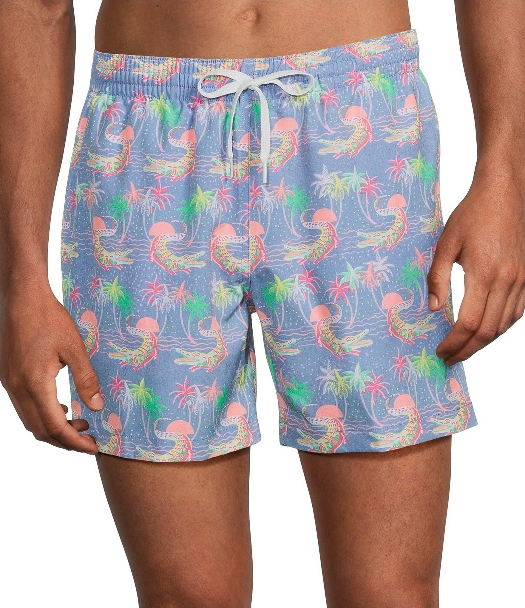 Chubbies Rock A Croc 5 1/2#double; Inseam Swim Trunks
