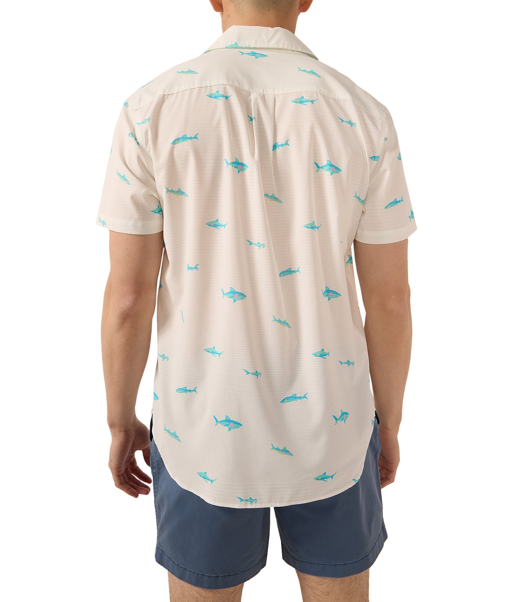 Chubbies Short Sleeve The Big Fish Breeze Tech 2.0 Friday Woven Shirt