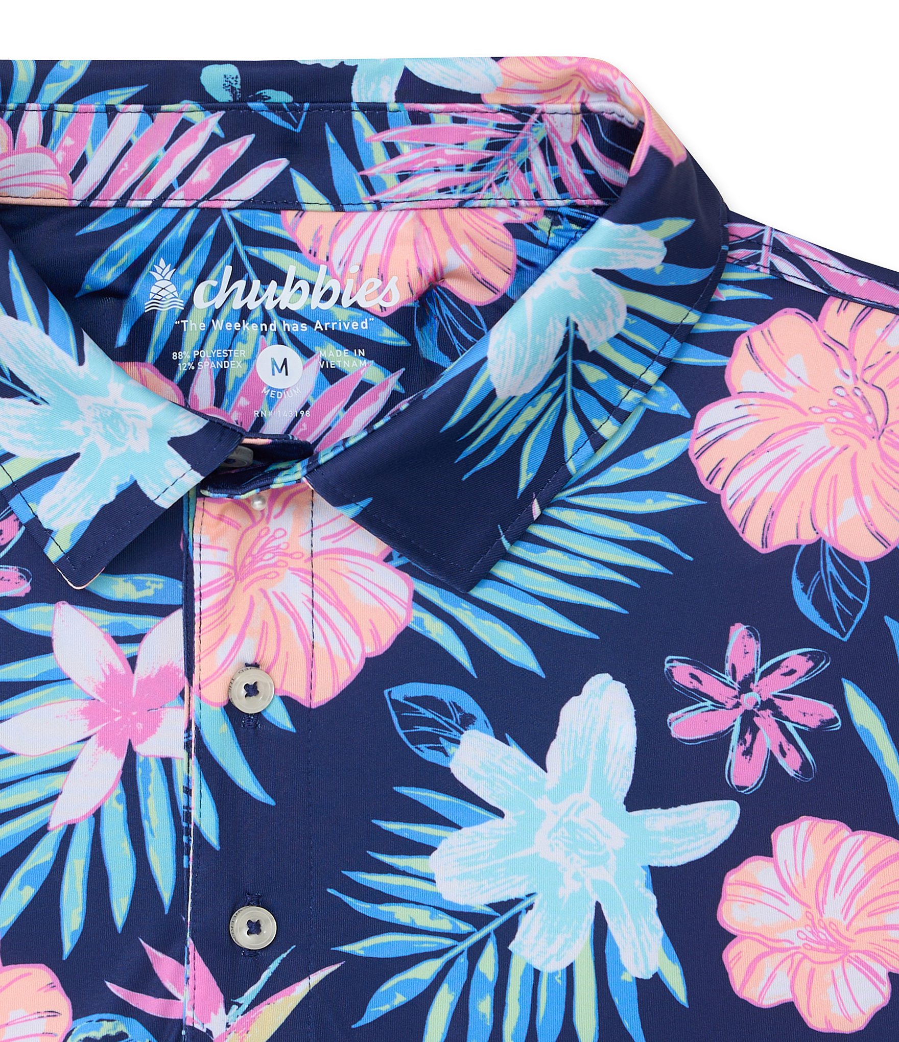 Chubbies Short Sleeve Tropic Polo Shirt