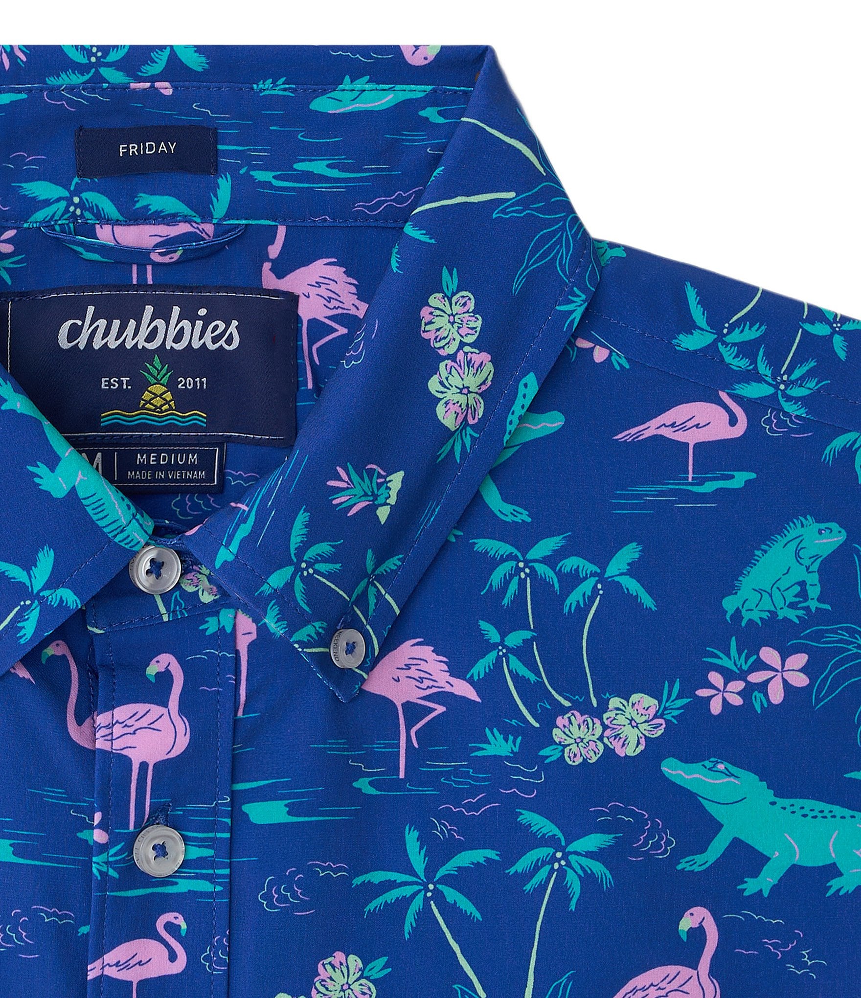 Chubbies Short Sleeve Woven Printed Swamp Shirt