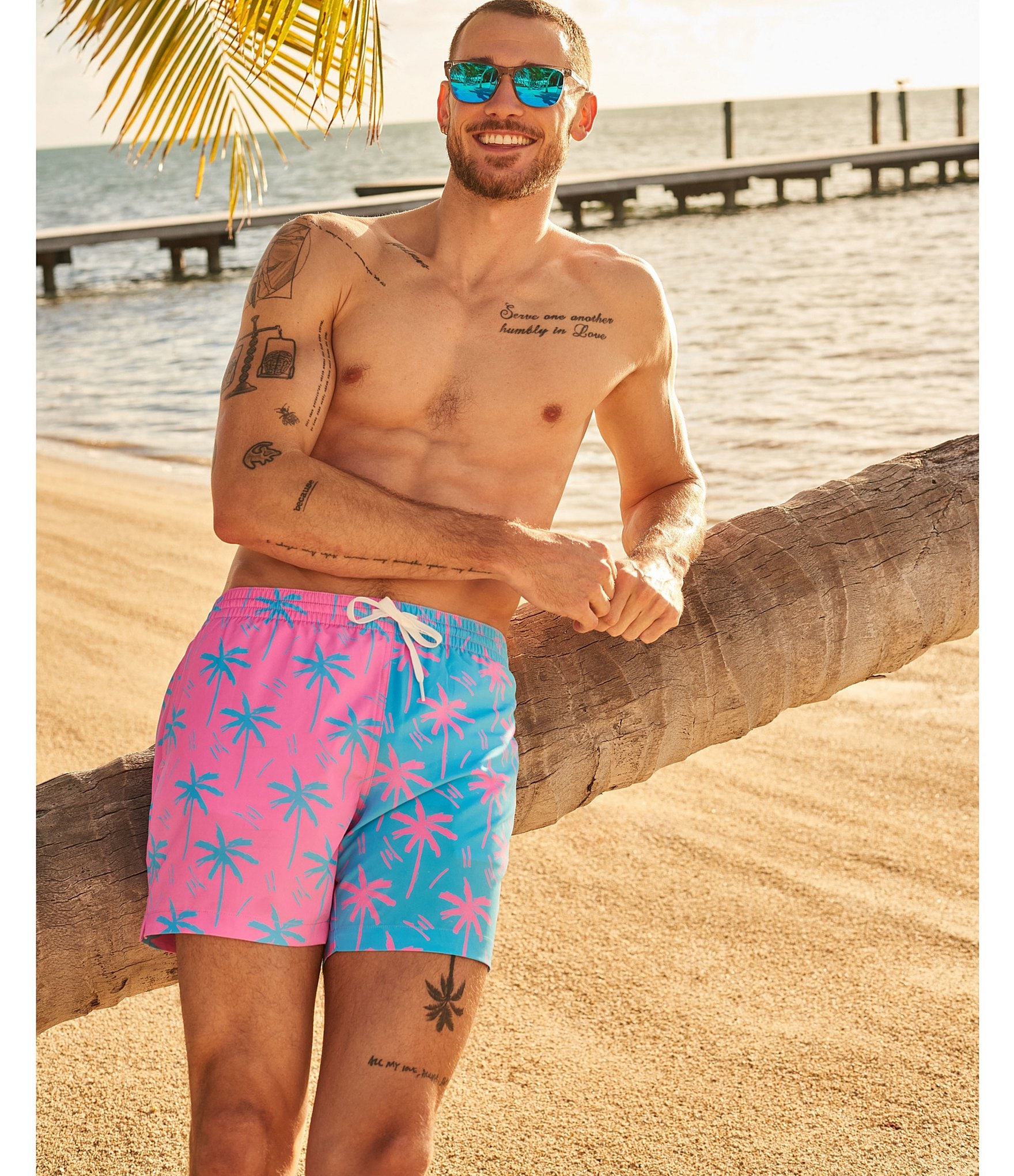Chubbies The Prince of Prints 5.5#double; Classic Swim Trunks