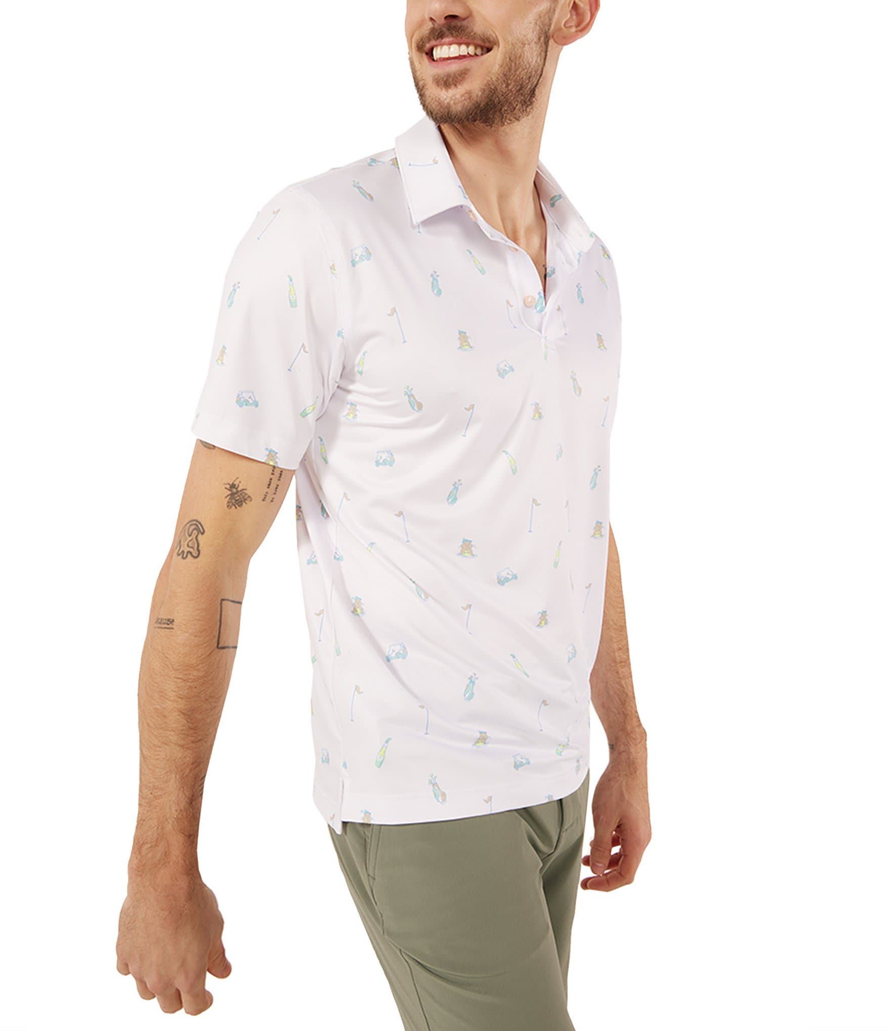 Chubbies The Sweet Tee Short Sleeve Printed Performance Polo Shirt