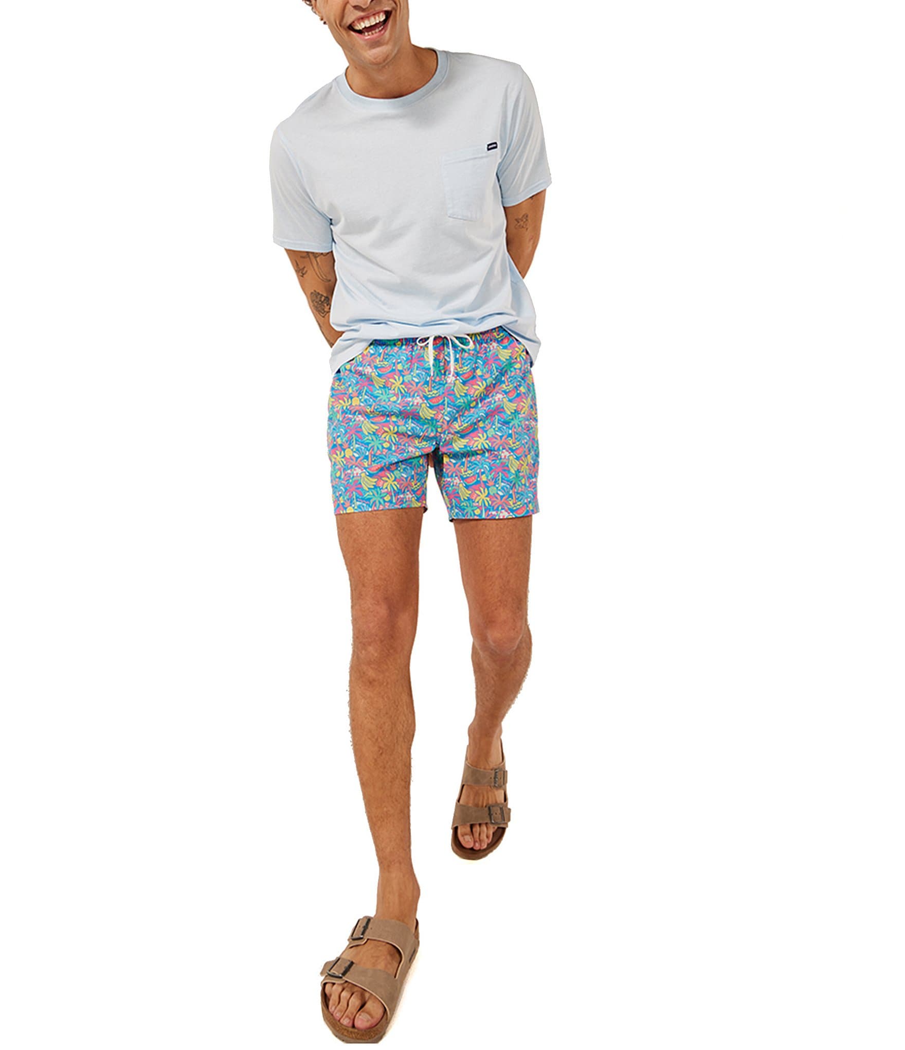 Chubbies Family Matching Tropical Classic 5.5#double; Inseam Swim Trunks