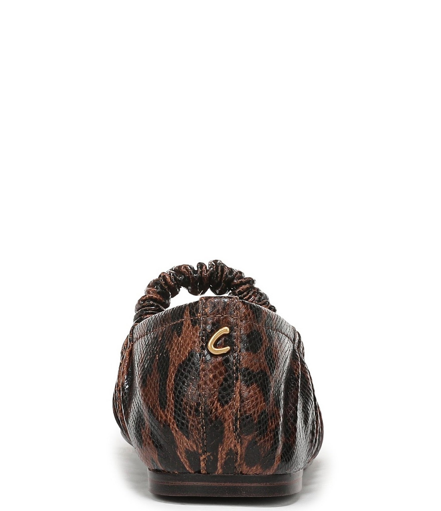 Circus NY by Sam Edelman Blythe Ruched Leopard Print Mary Jane Ballet Flats