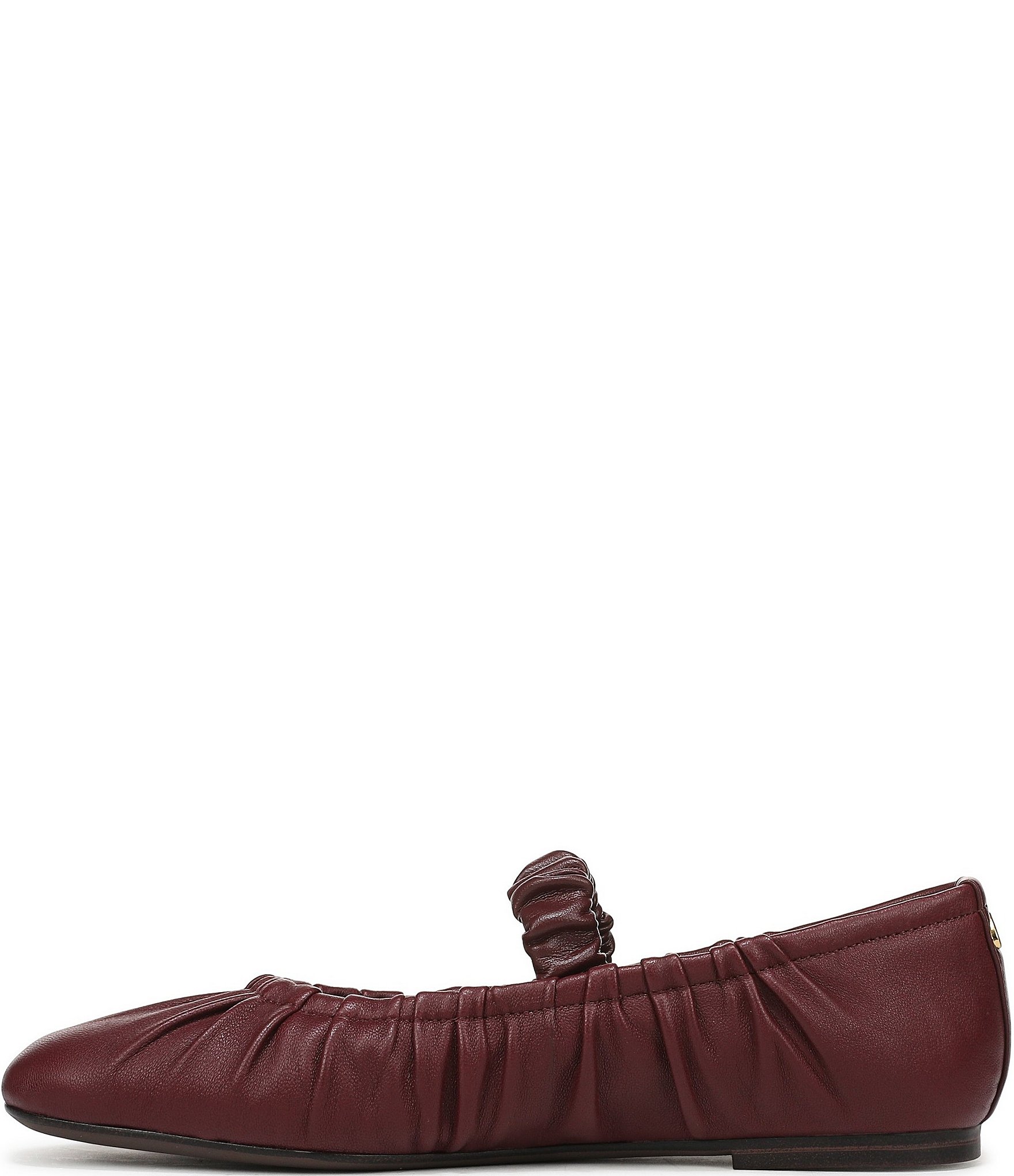 Circus NY by Sam Edelman Blythe Ruched Leather Mary Jane Ballet Flats