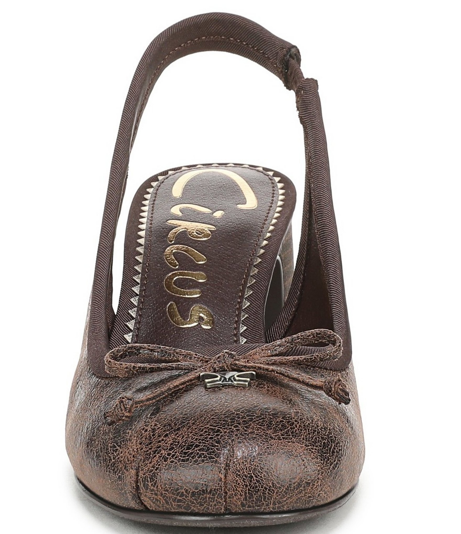 Circus NY by Sam Edelman Diane Distressed Bow Slingback Ballet Pumps