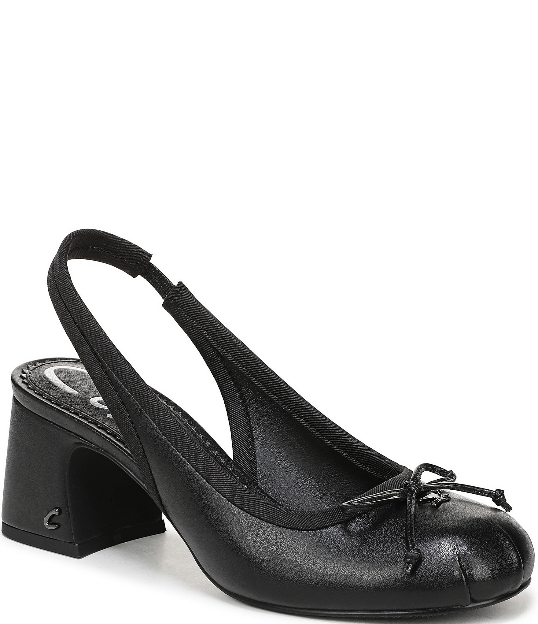 Circus NY by Sam Edelman Diane Leather Bow Slingback Ballet Pumps