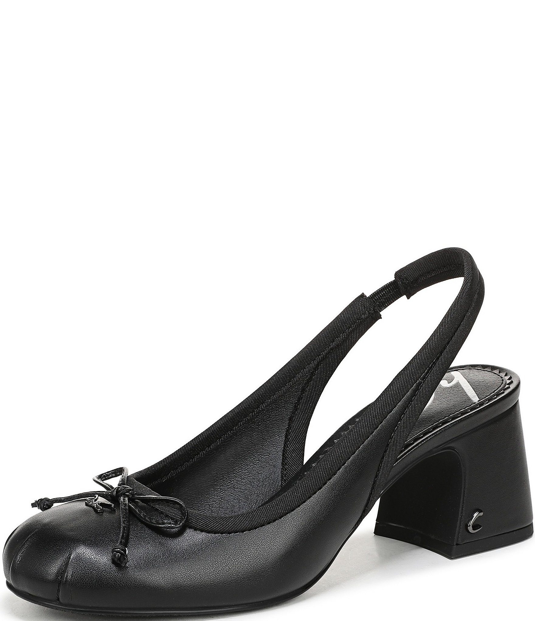 Circus NY by Sam Edelman Diane Leather Bow Slingback Ballet Pumps