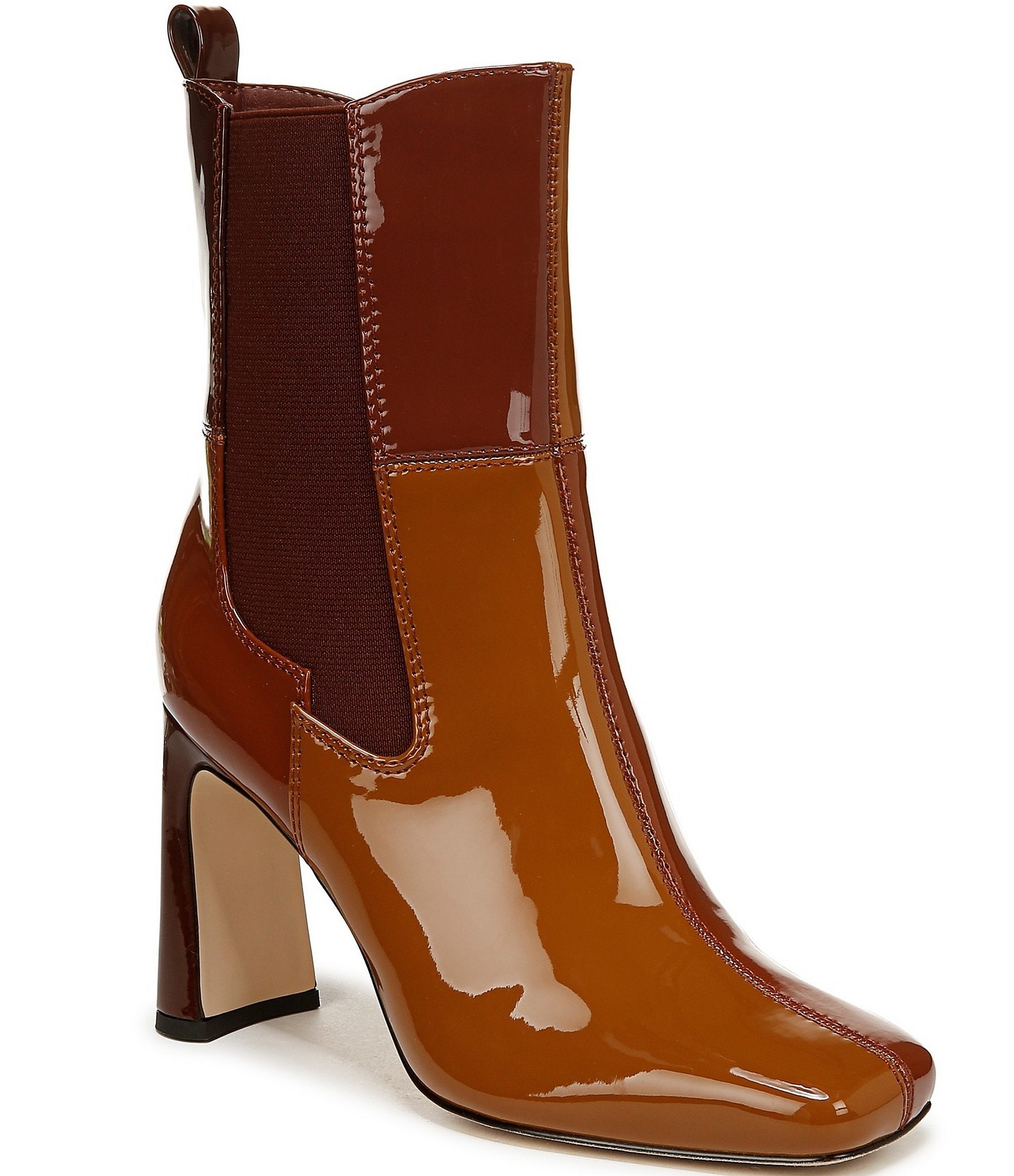 Square toe heeled boots online