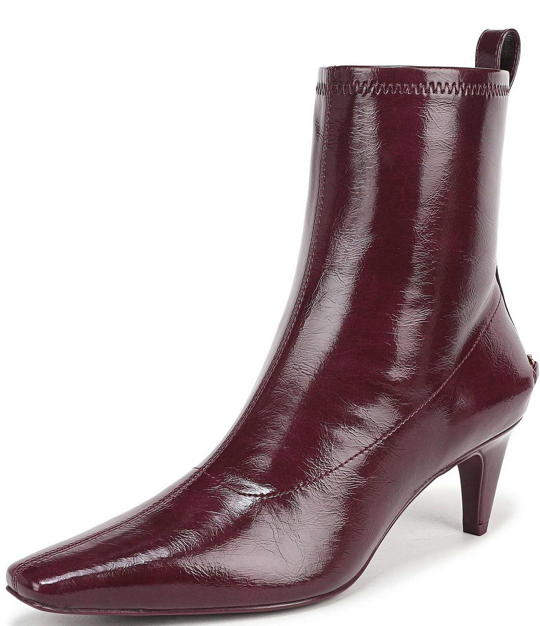 Circus NY by Sam Edelman Ines Patent Snip Toe Kitten Heel Booties