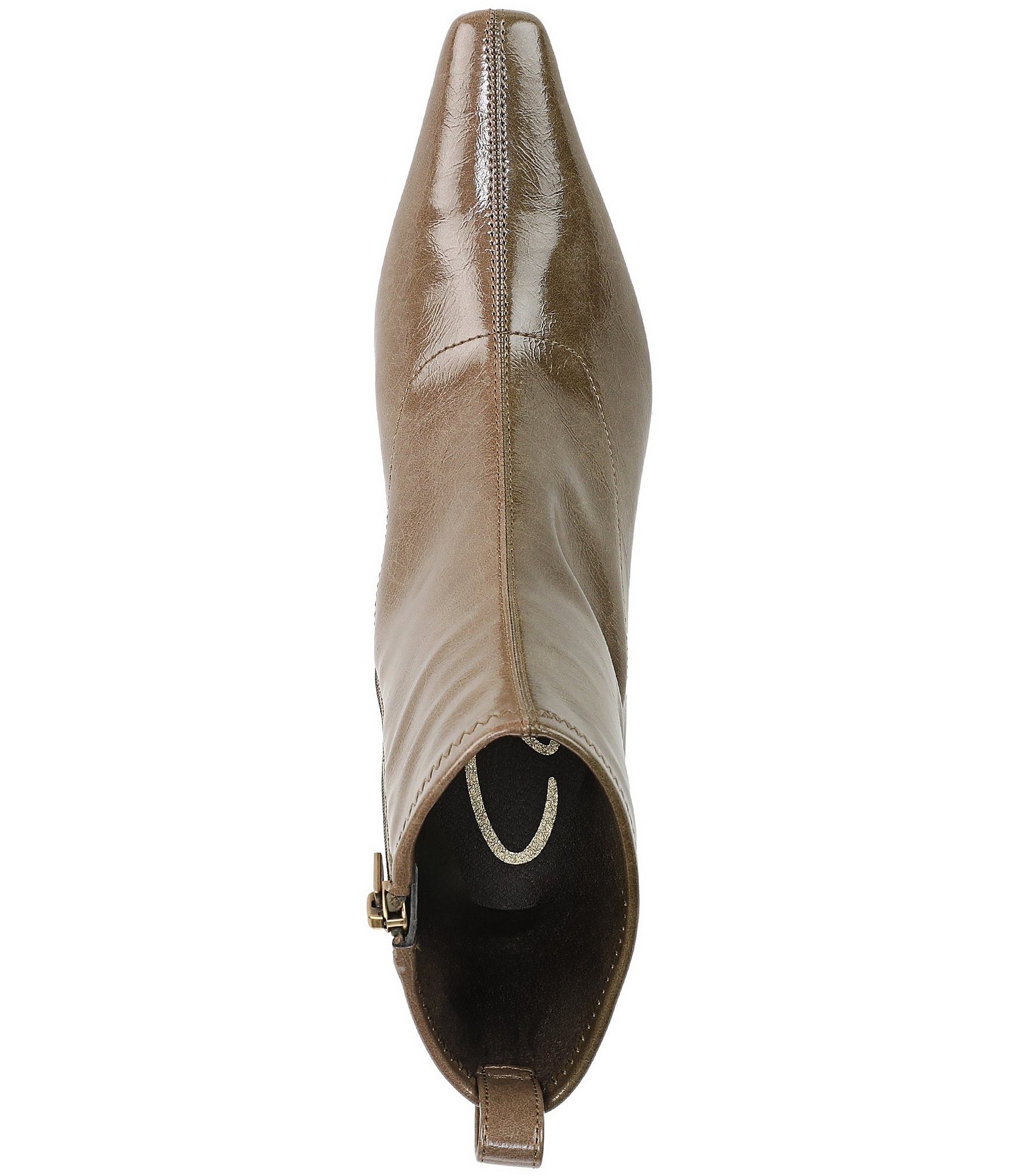 Circus NY by Sam Edelman Ines Patent Snip Toe Kitten Heel Booties