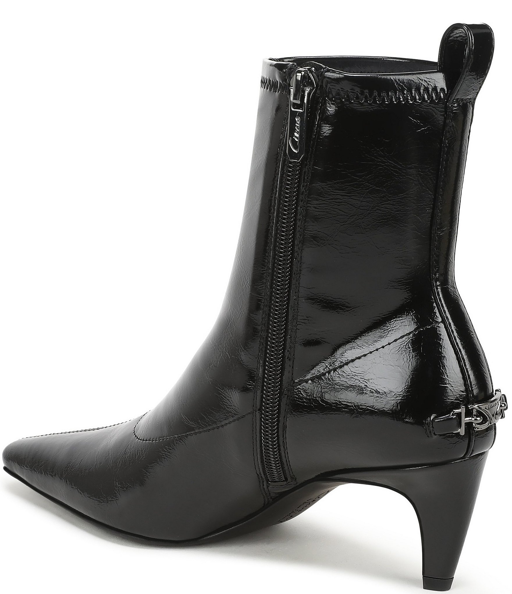 Circus NY by Sam Edelman Ines Patent Snip Toe Kitten Heel Booties