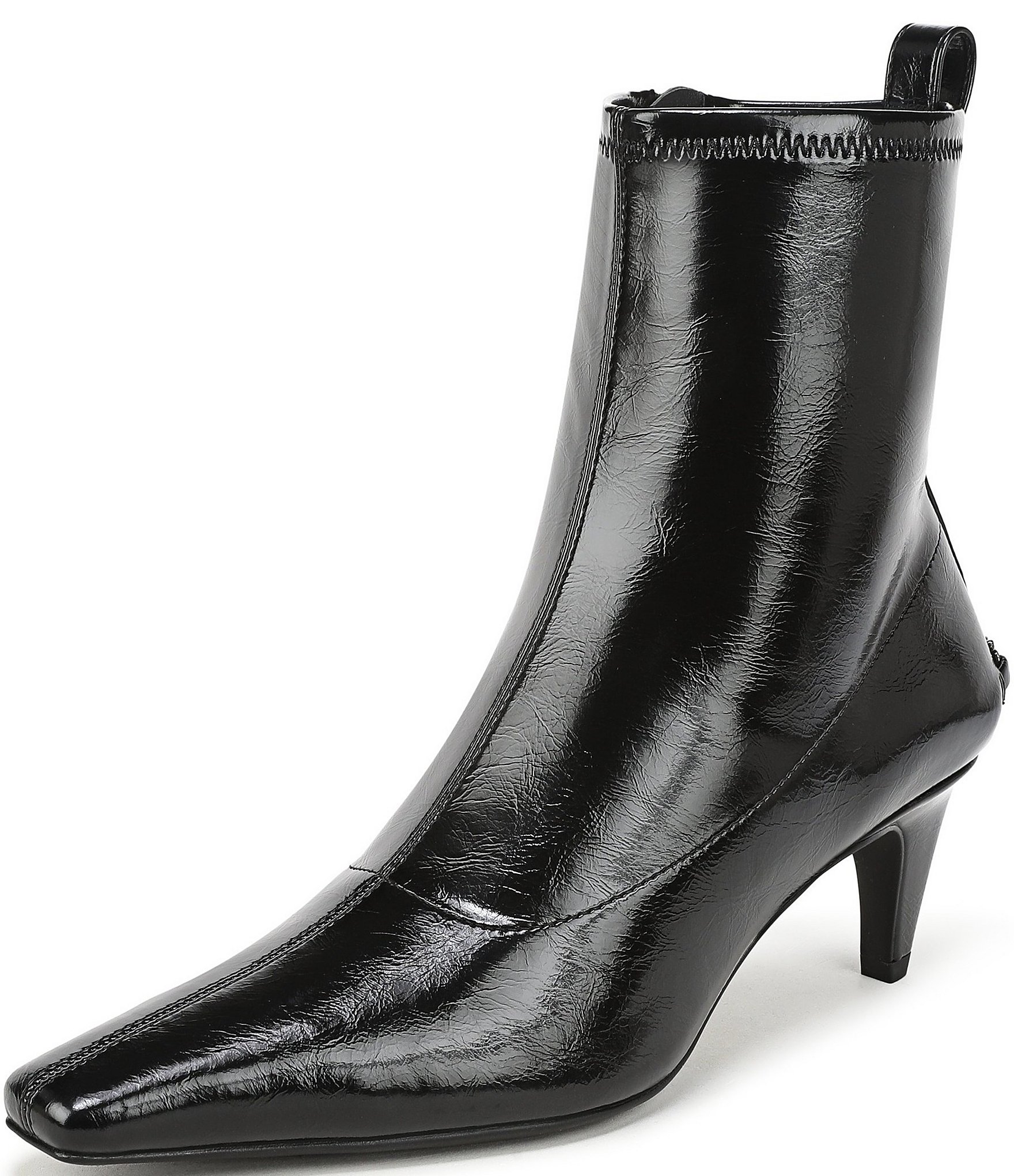 Circus NY by Sam Edelman Ines Patent Snip Toe Kitten Heel Booties
