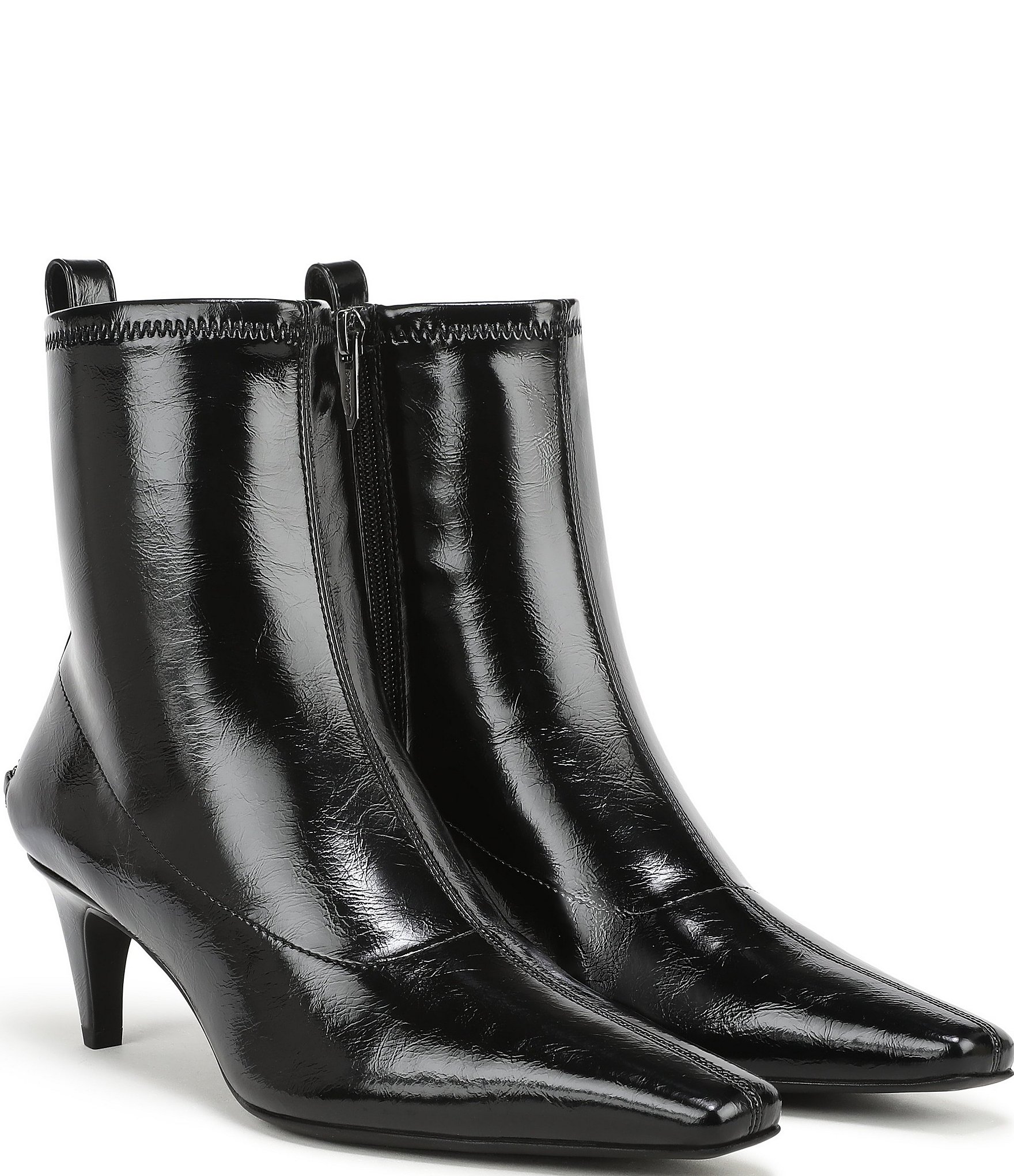 Circus NY by Sam Edelman Ines Patent Snip Toe Kitten Heel Booties