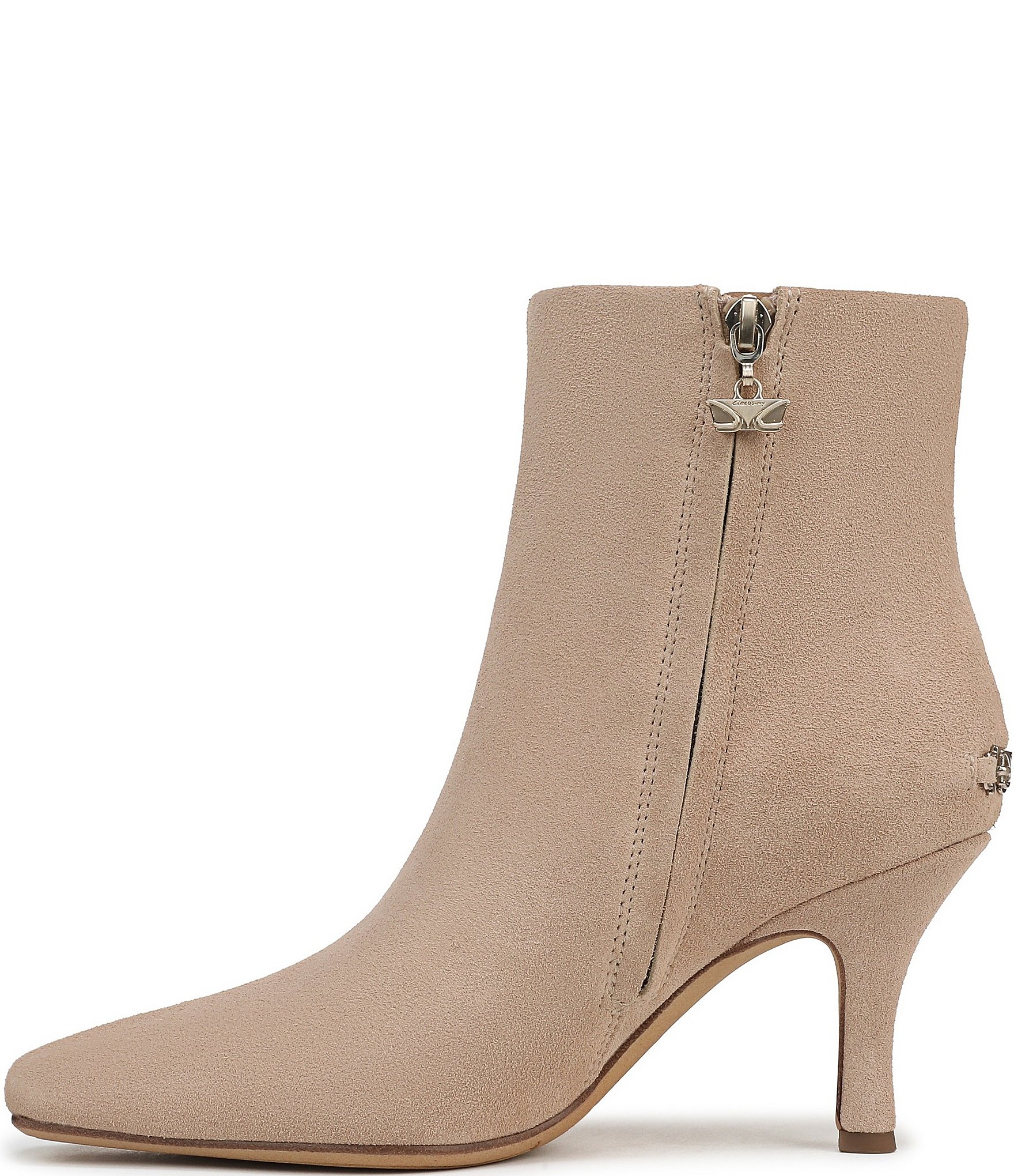 Circus NY by Sam Edelman Laura Suede Pointed Toe Kitten Heel Booties