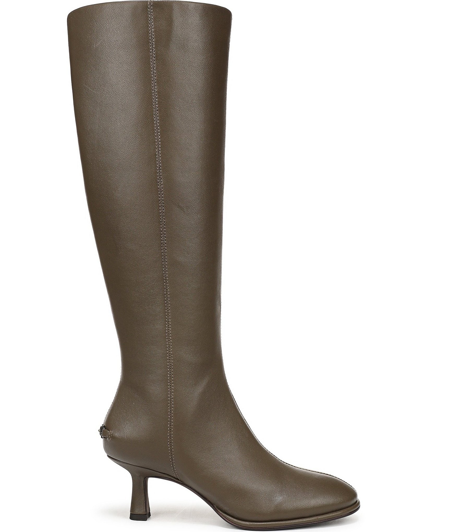 Circus NY by Sam Edelman Marlowe Leather Kitten Heel Tall Dress Boots