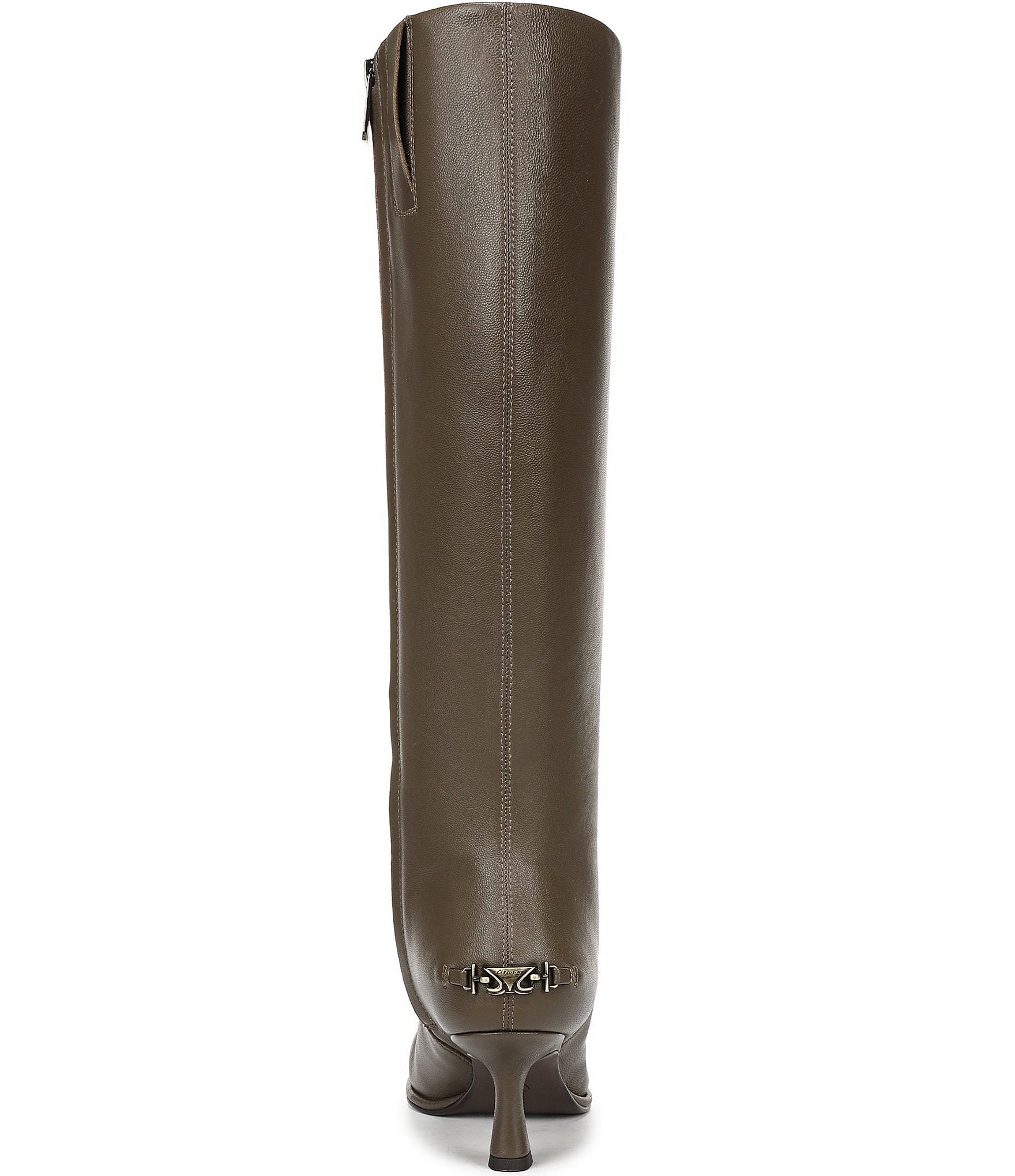 Circus NY by Sam Edelman Marlowe Leather Kitten Heel Tall Dress Boots
