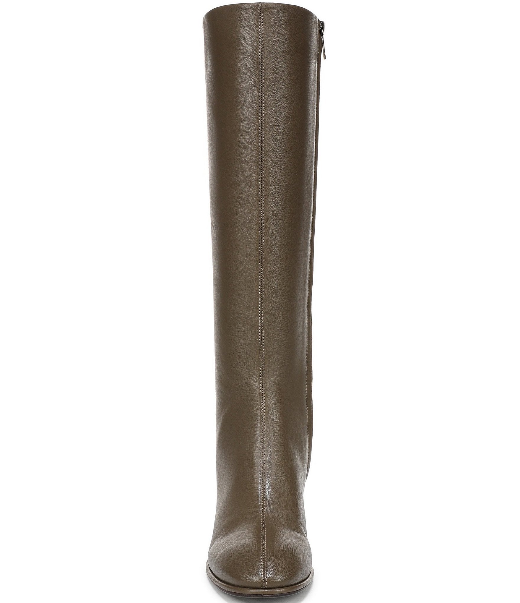 Circus NY by Sam Edelman Marlowe Leather Kitten Heel Tall Dress Boots