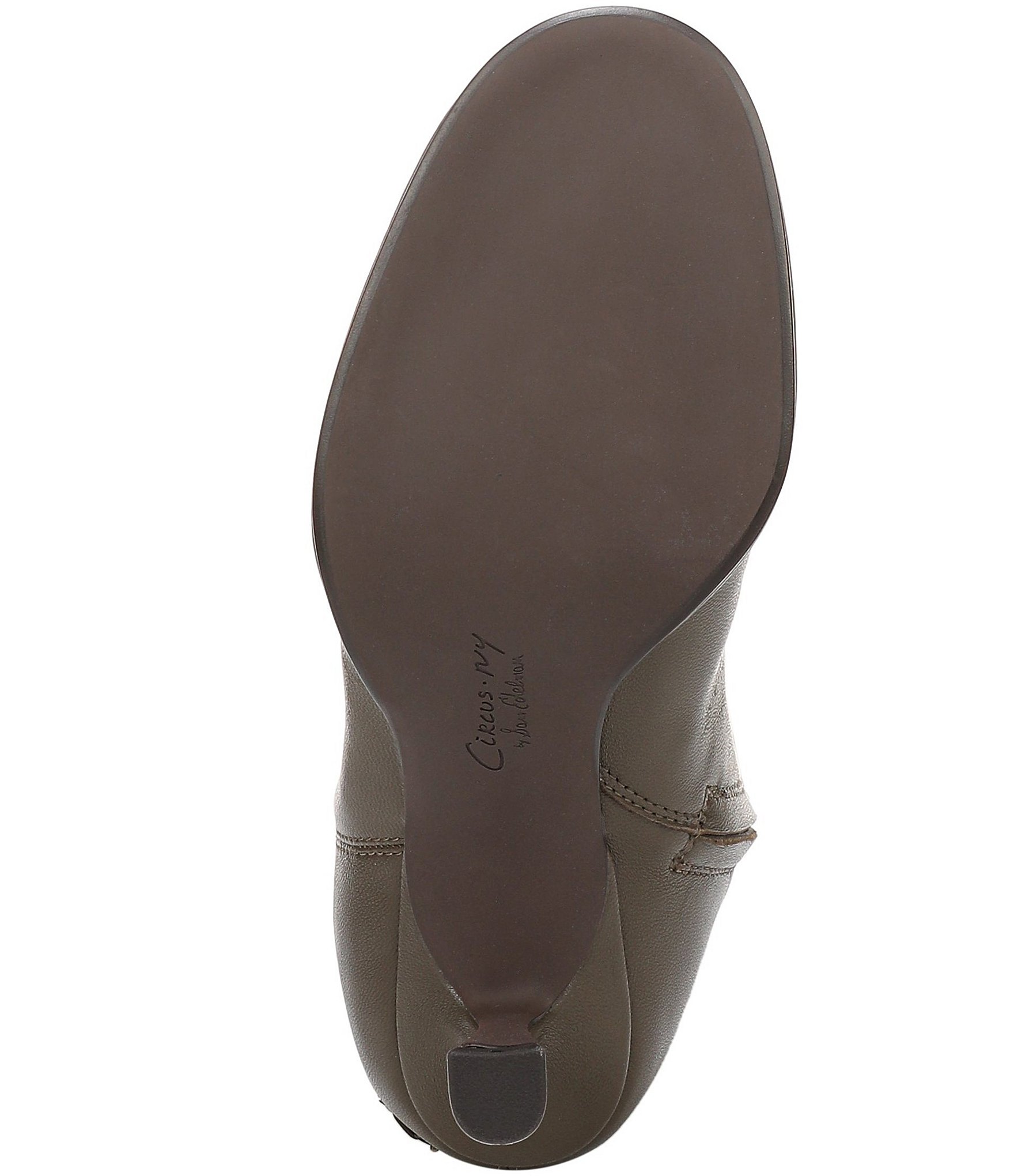 Circus NY by Sam Edelman Marlowe Leather Kitten Heel Tall Dress Boots