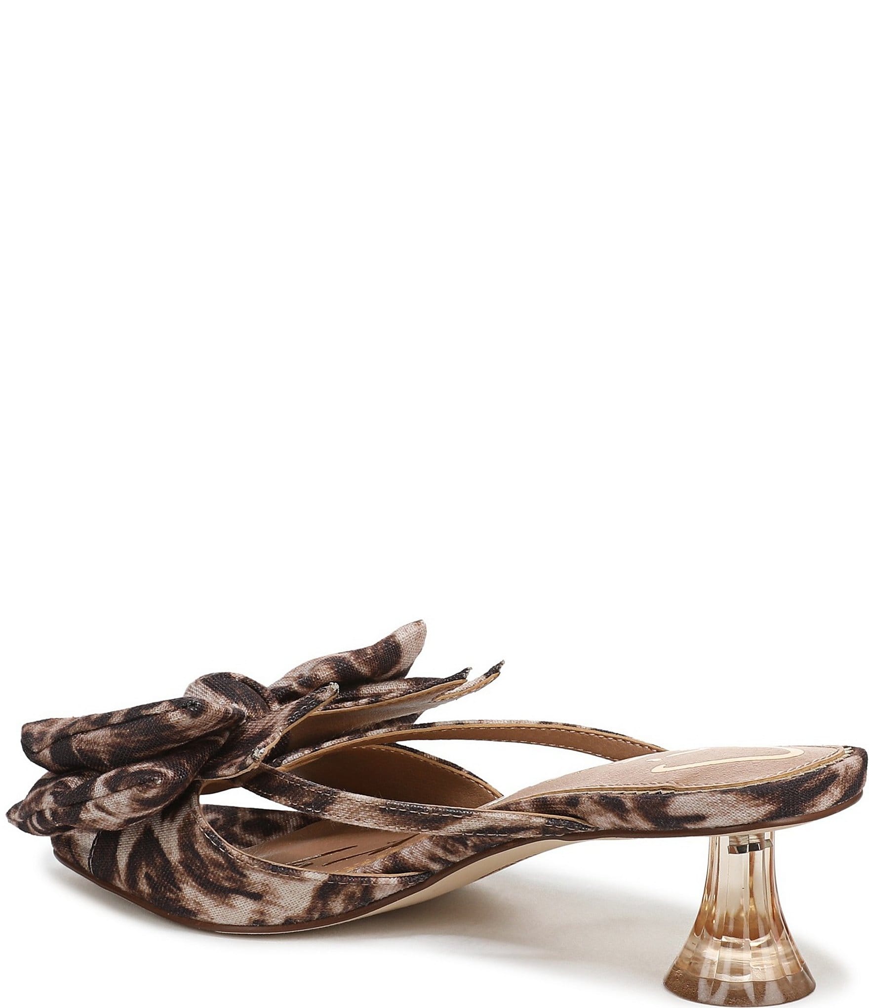 Circus NY by Sam Edelman Natalina Leopard Fabric Butterfly Bow Slide Sandals