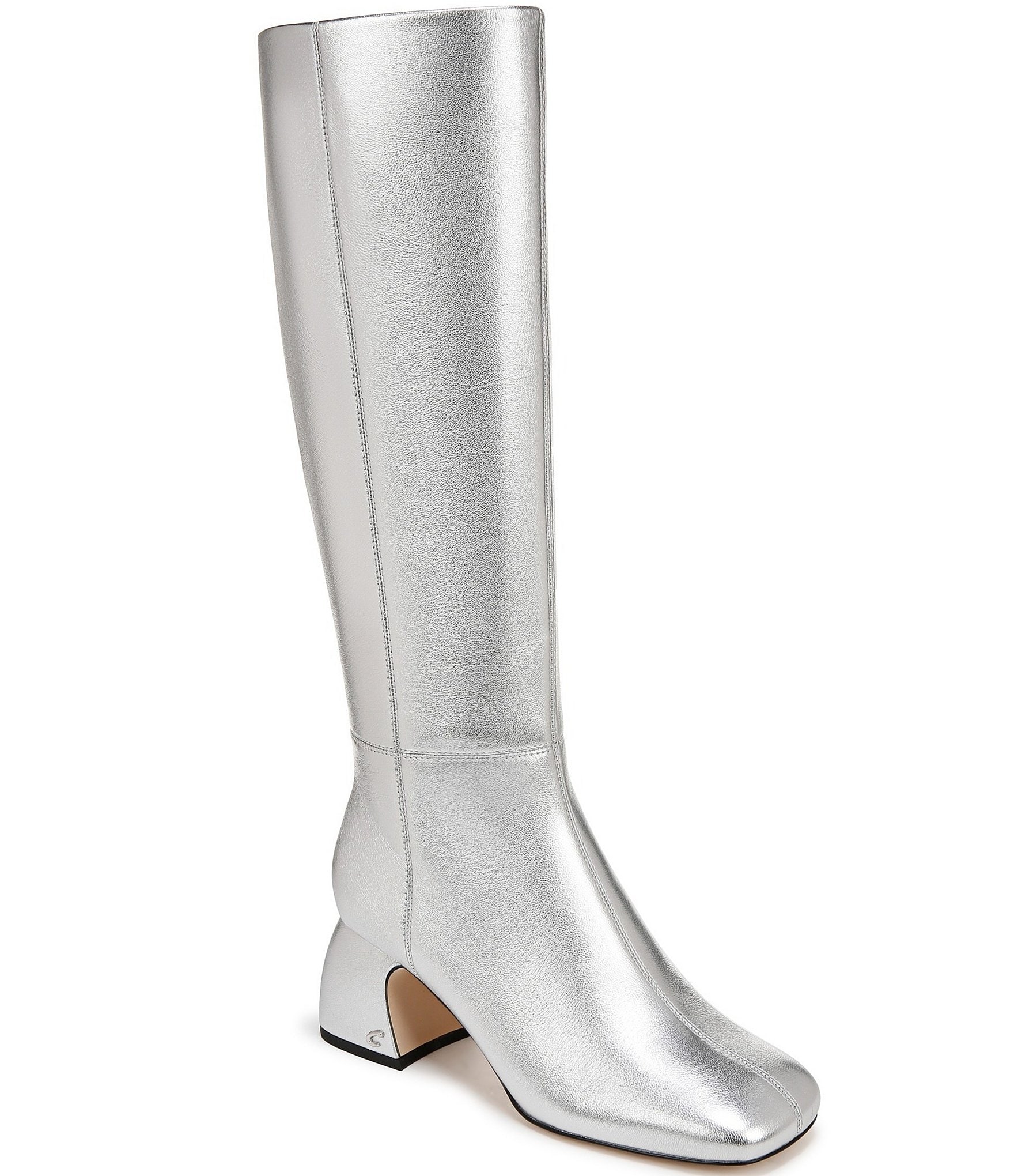 Silver Women s Tall Knee High Boots Dillard s