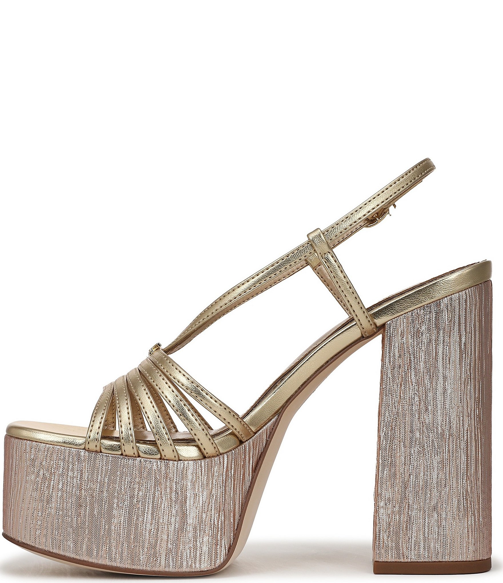 Circus NY by Sam Edelman Siena Metallic Platform Dress Sandals