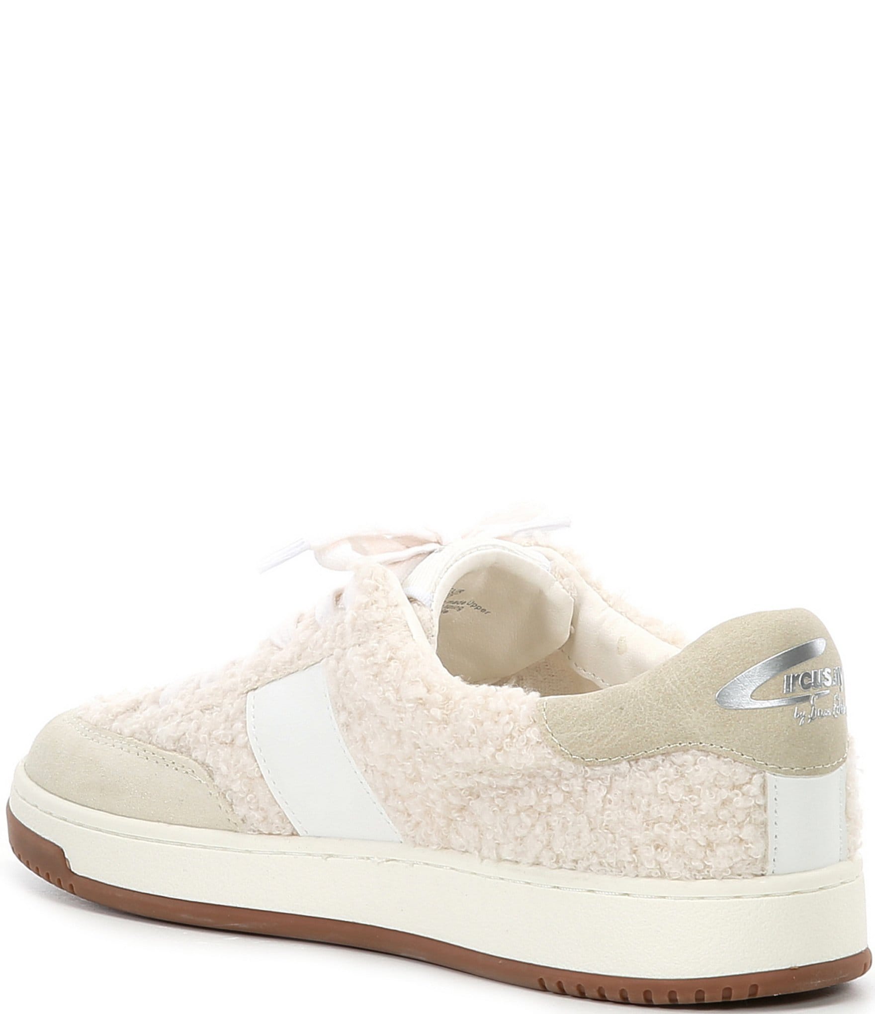 Circus NY by Sam Edelman Vance Faux Shearling Suede Lace Up Sneakers