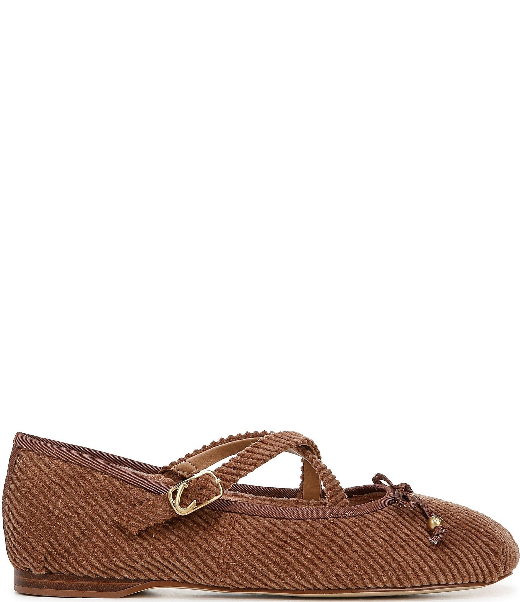 Circus NY by Sam Edelman Zuri Corduroy Cross Over Bow Ballerina Flats